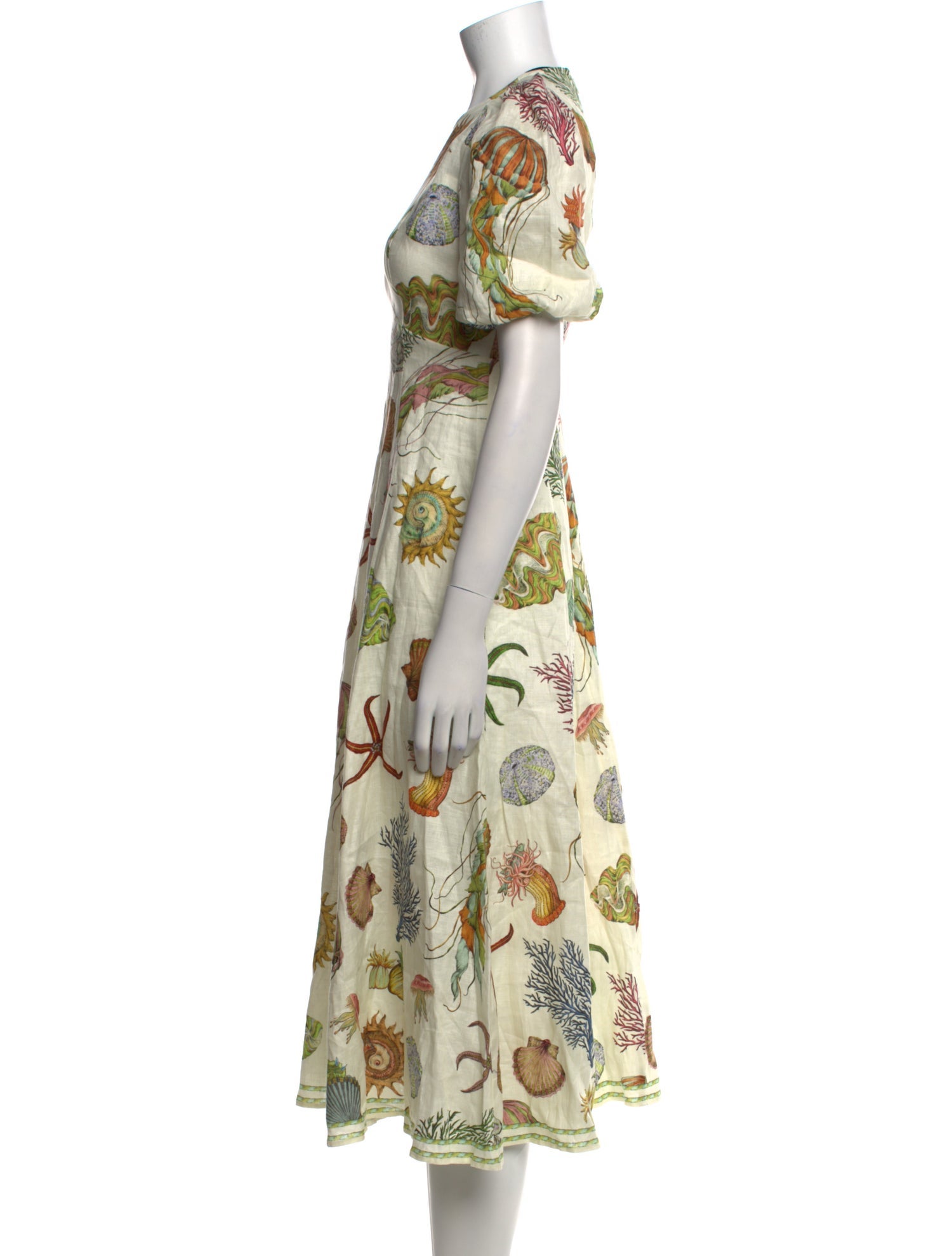 ALÉMAIS Linen Midi Length Dress w/ Tags