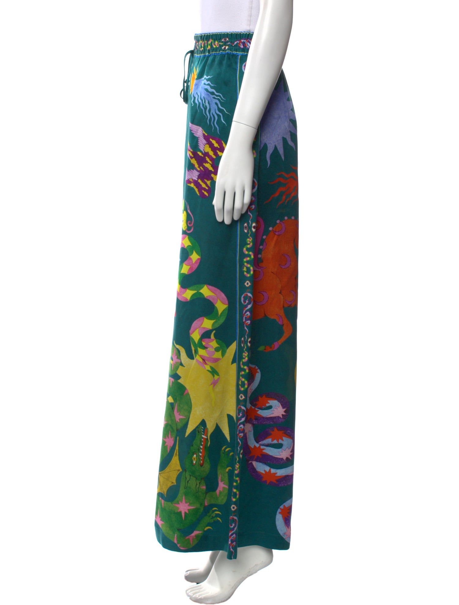 ALÉMAIS Silk Wide Leg Pants