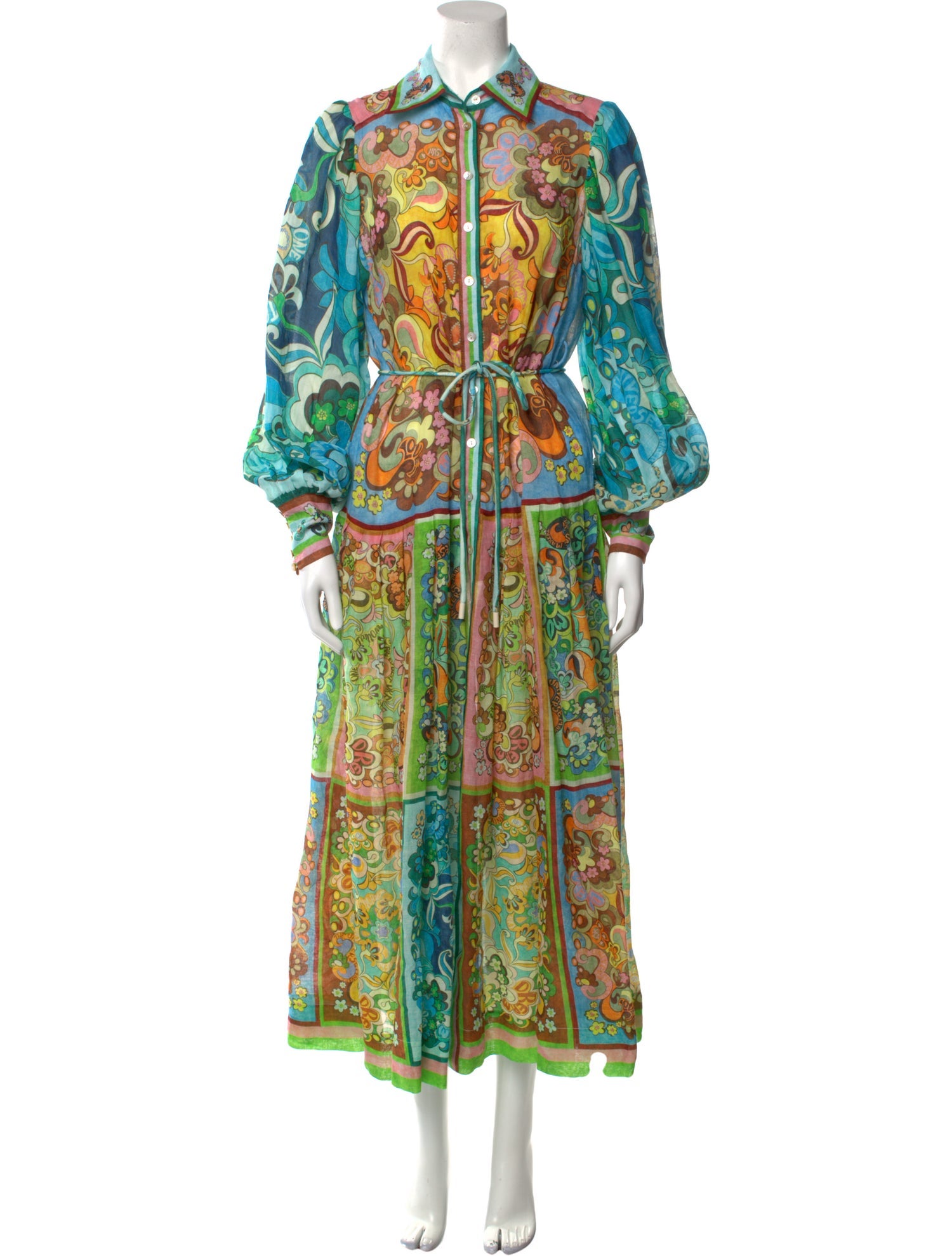 ALÉMAIS Paisley Print Long Dress