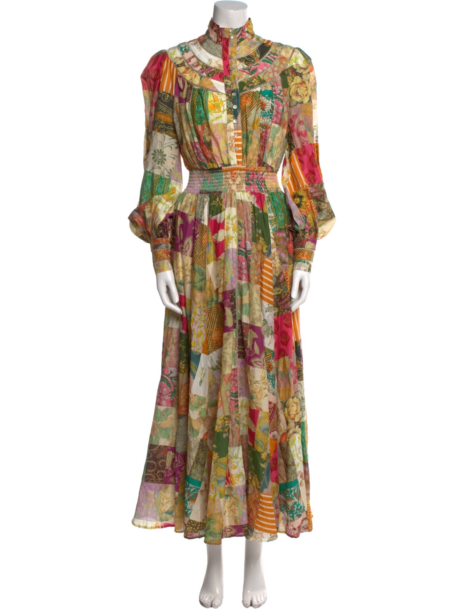 ALÉMAIS Printed Long Dress