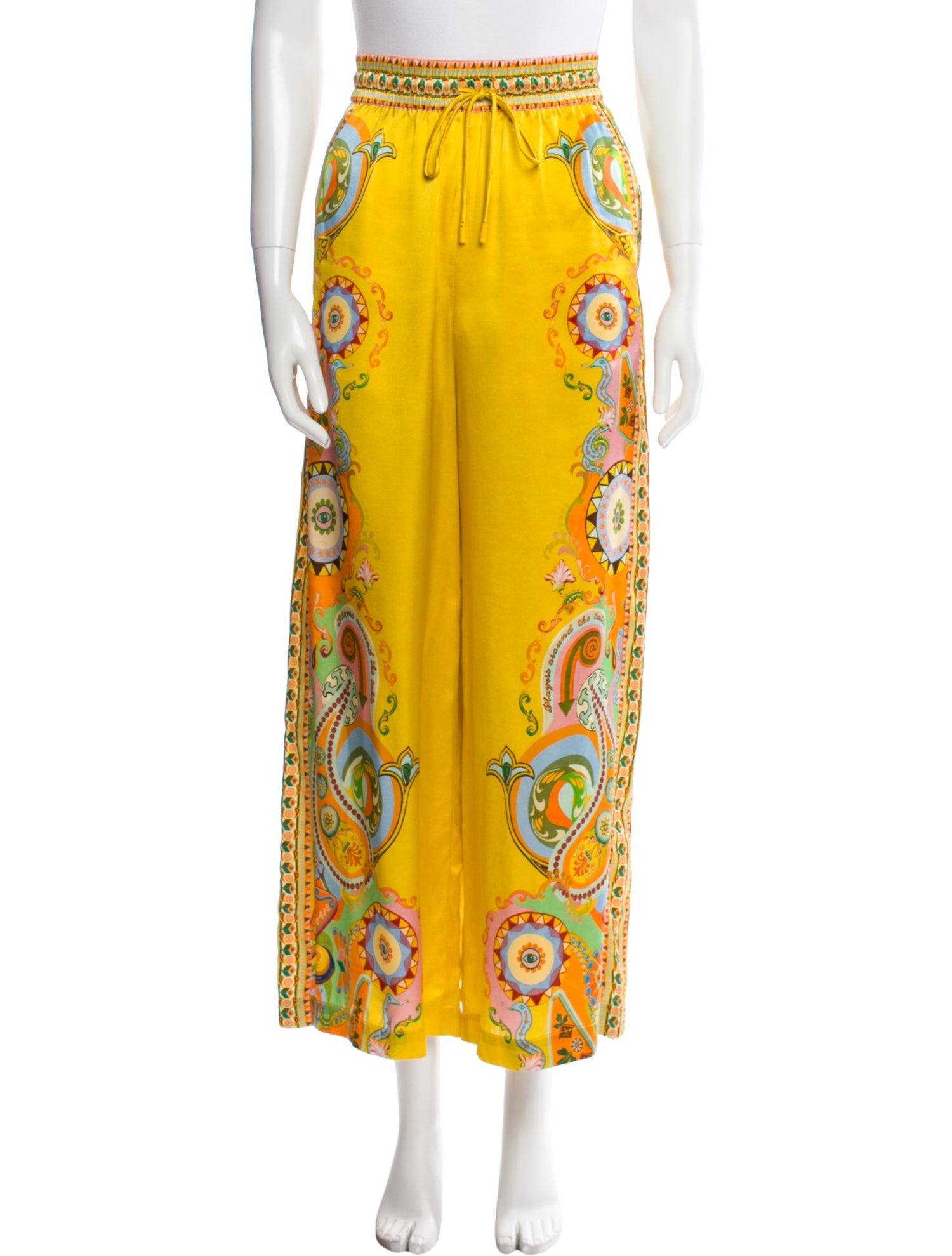 ALÉMAIS Silk Wide Leg Pants w/ Tags