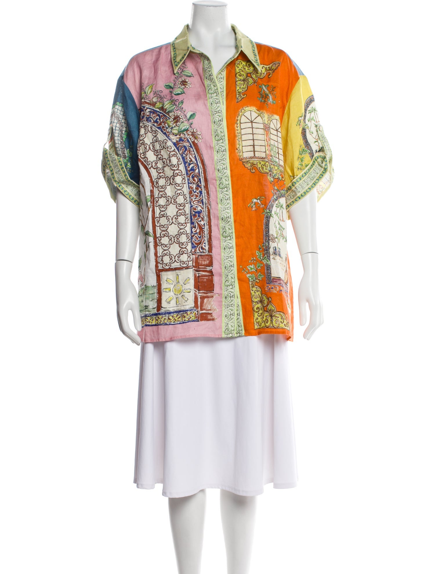 ALÉMAIS Linen Printed Tunic