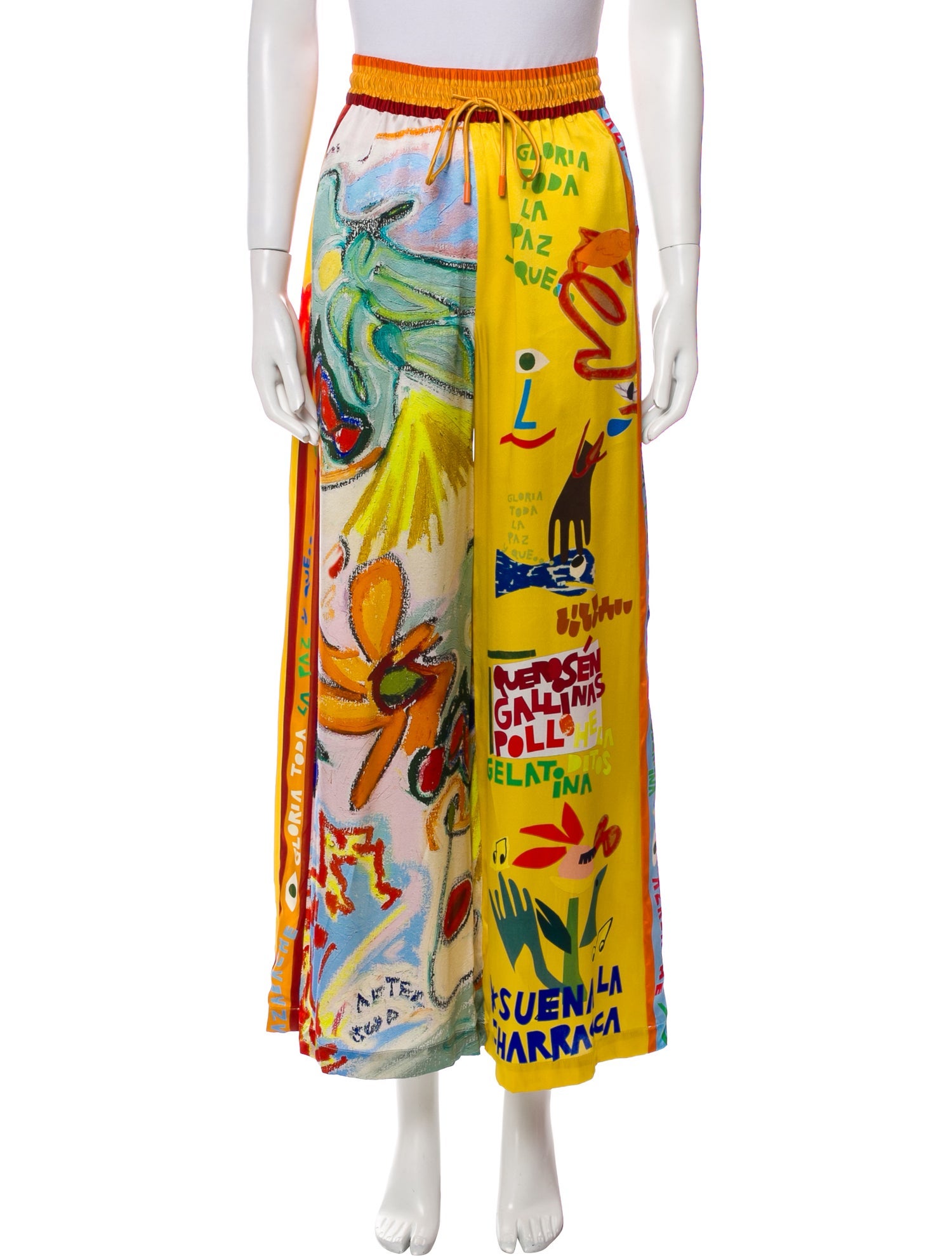 ALÉMAIS Silk Printed Pajamas w/ Tags