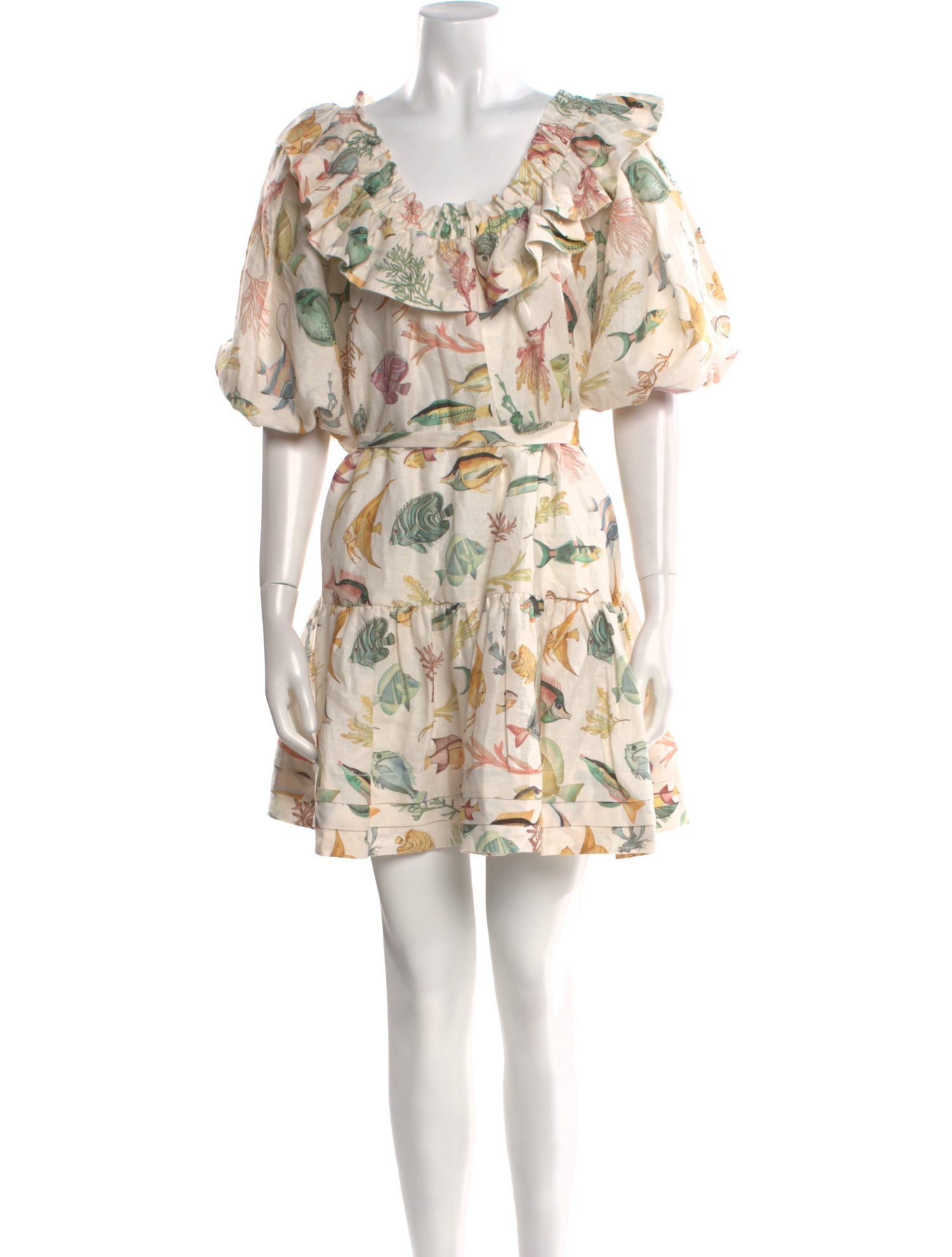 ALÉMAIS Floral Print Mini Dress w/ Tags