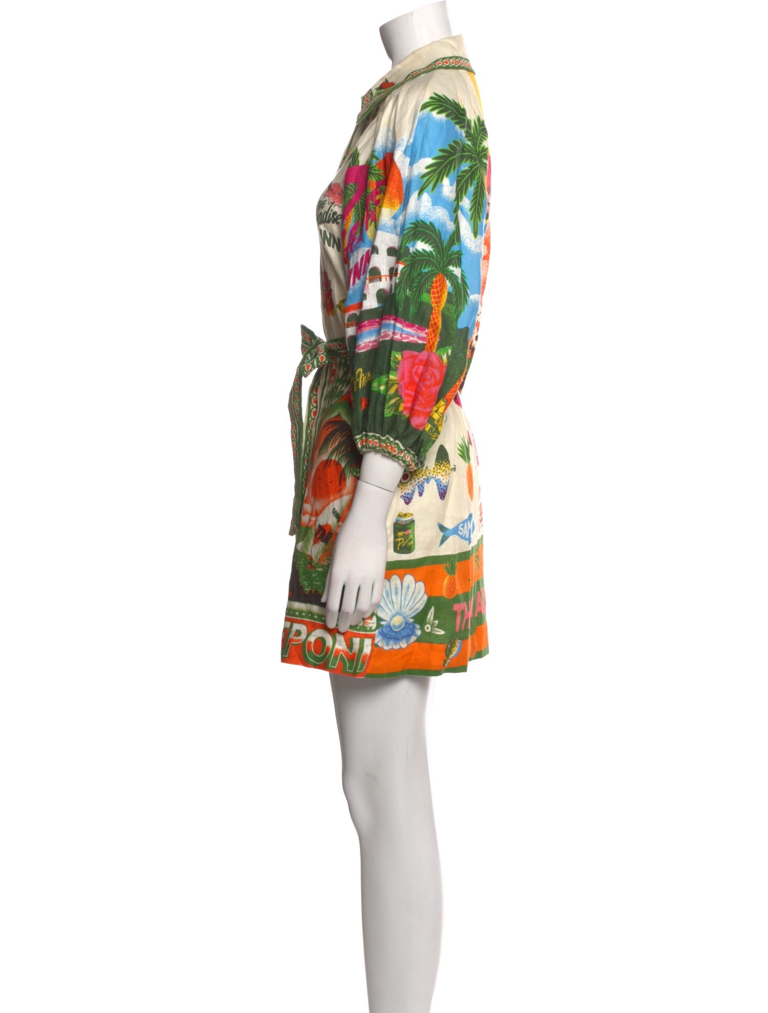 ALÉMAIS Linen Mini Dress