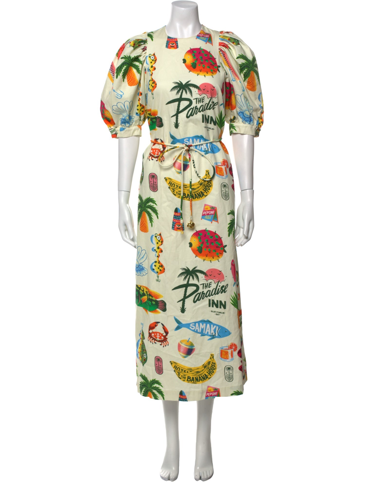 ALÉMAIS Floral Print Long Dress