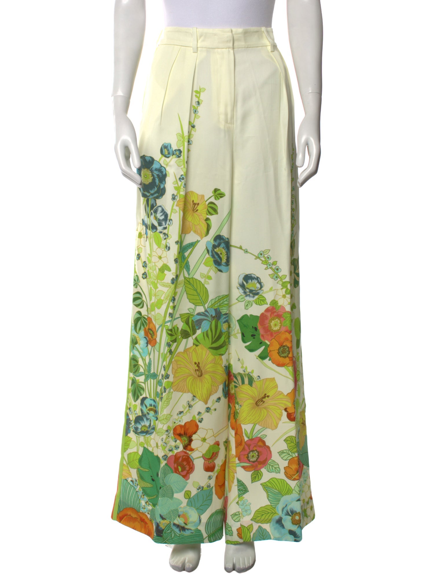 ALÉMAIS Floral Print Wide Leg Pants