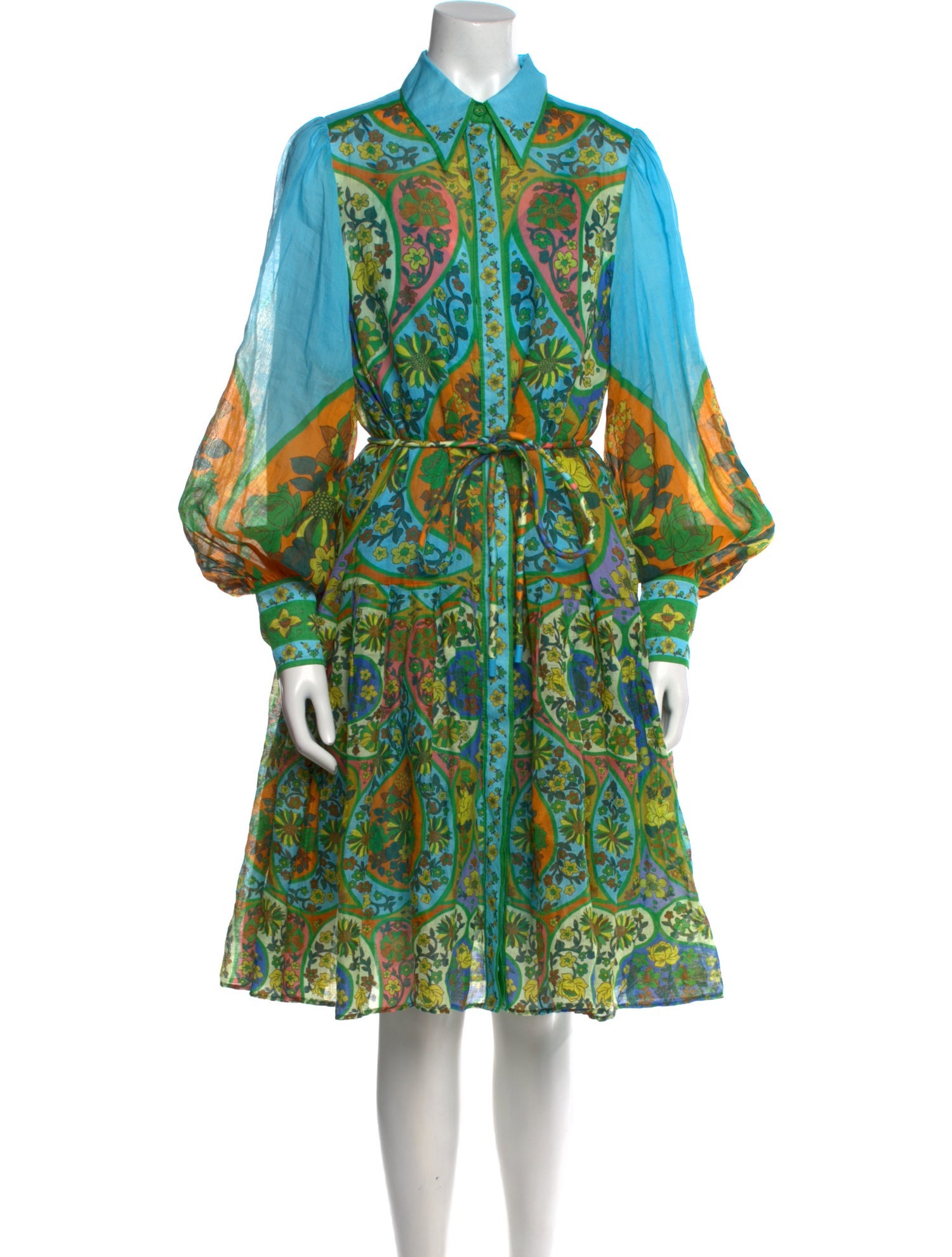 ALÉMAIS Printed Midi Length Dress