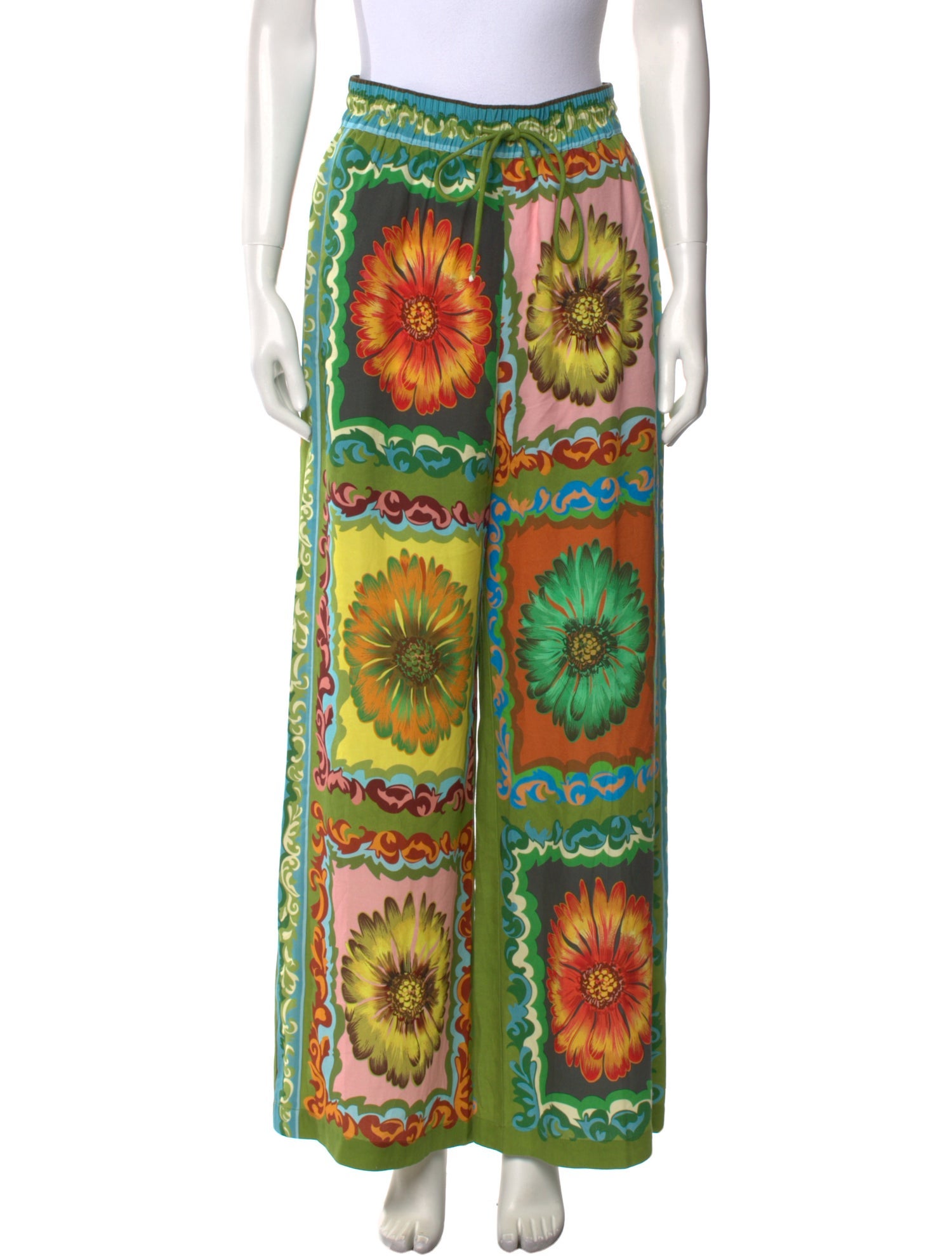 ALÉMAIS Printed Wide Leg Pants