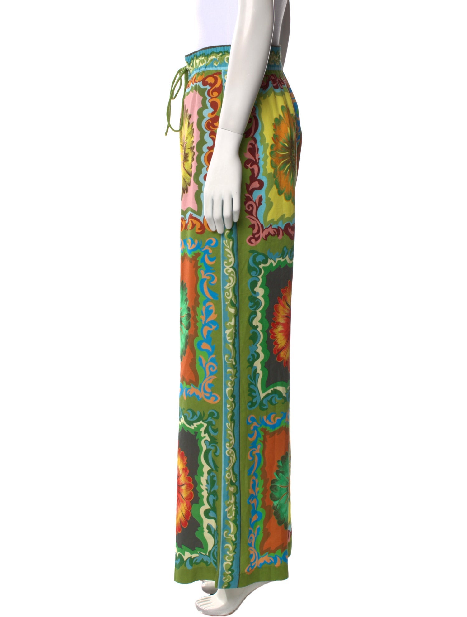 ALÉMAIS Printed Wide Leg Pants