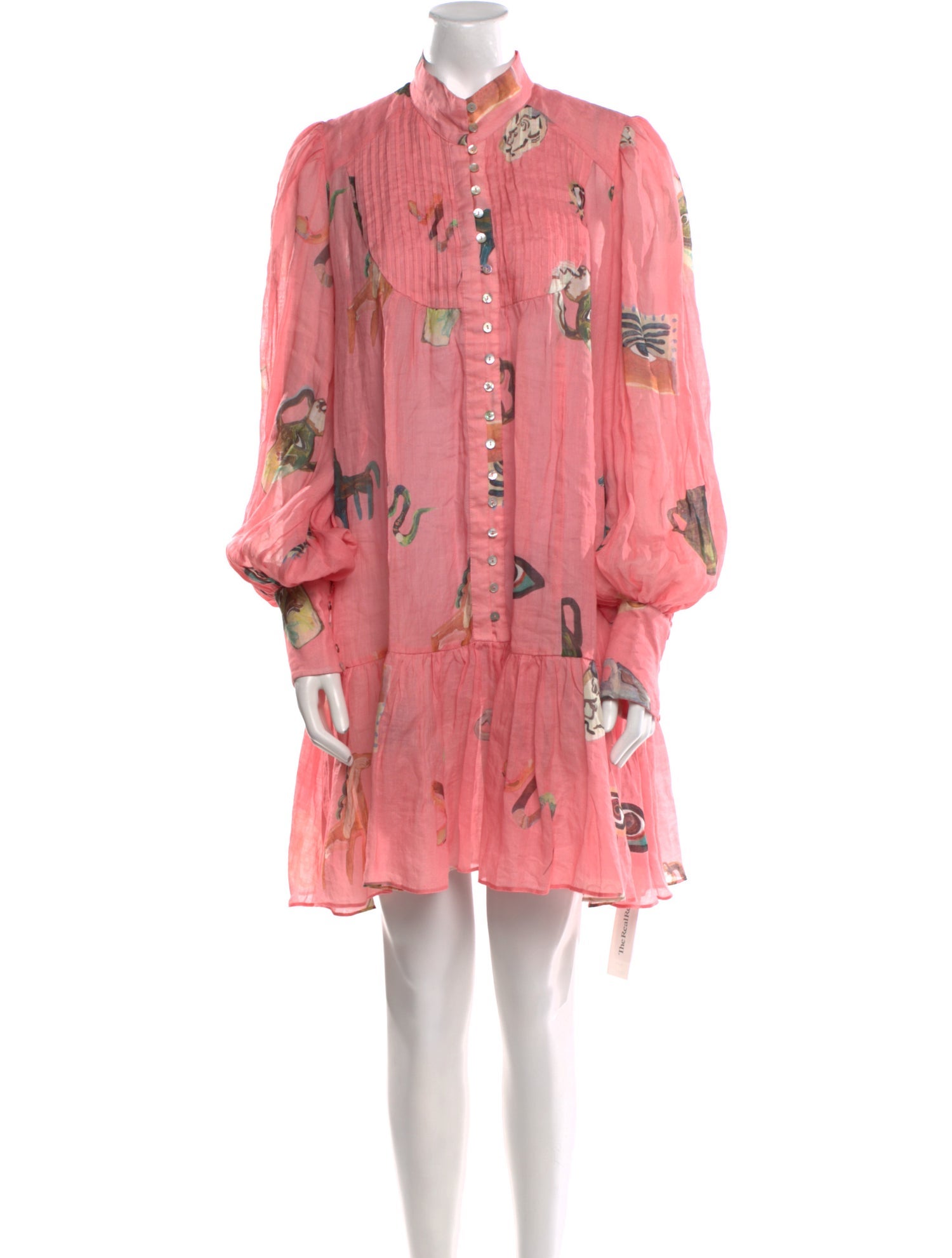 ALÉMAIS Floral Print Mini Dress