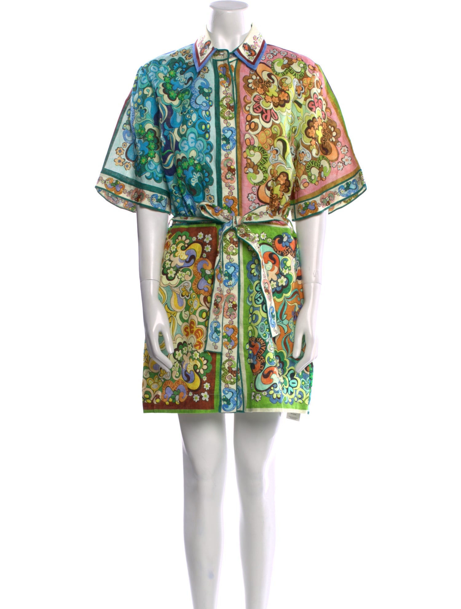 ALÉMAIS Printed Mini Dress