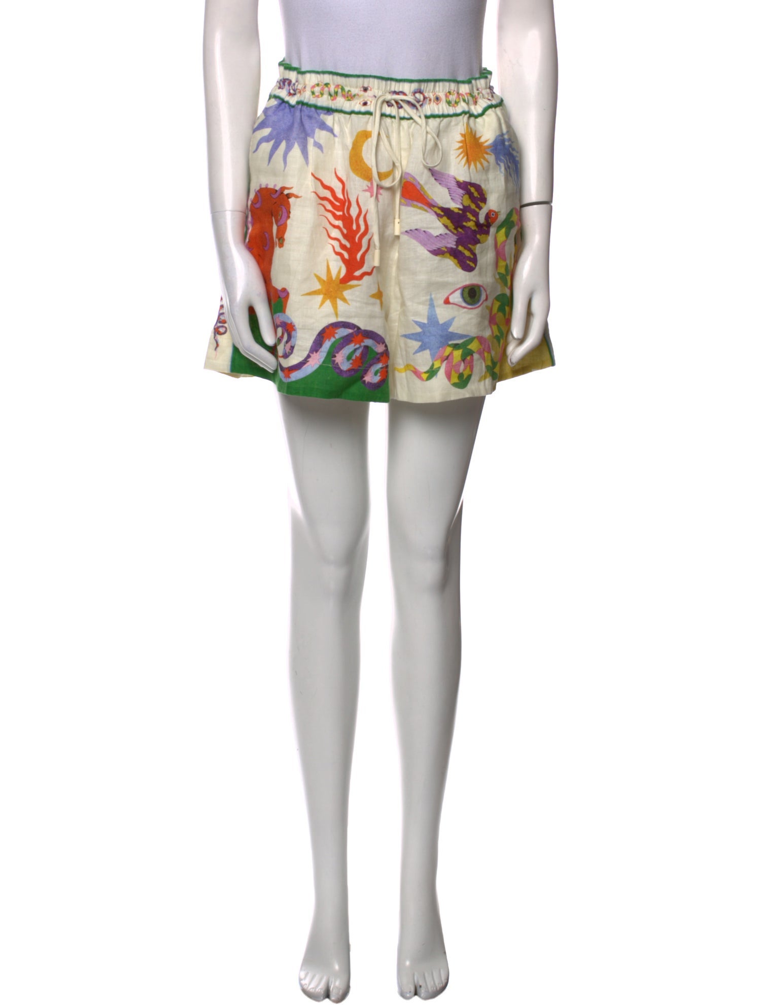 ALÉMAIS Linen Mini Shorts