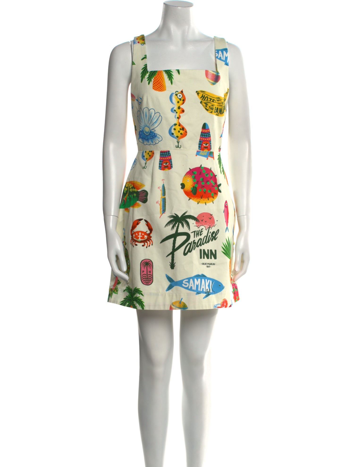 ALÉMAIS Printed Mini Dress