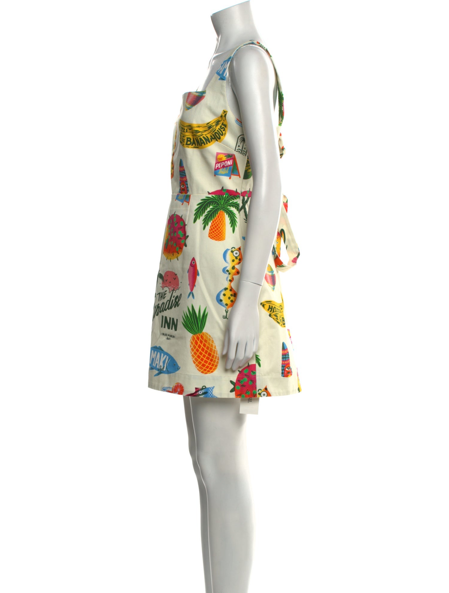 ALÉMAIS Printed Mini Dress