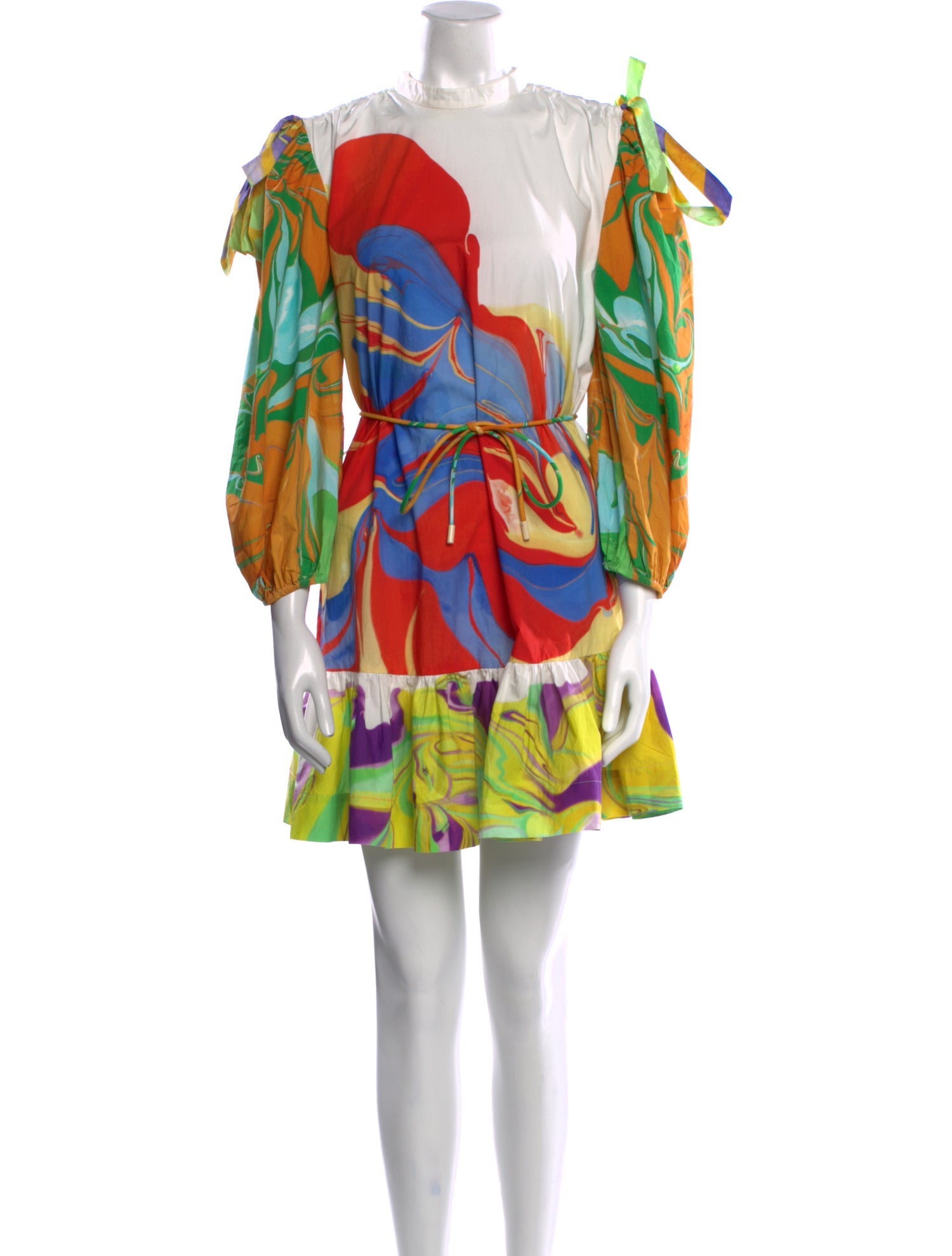 ALÉMAIS Printed Mini Dress