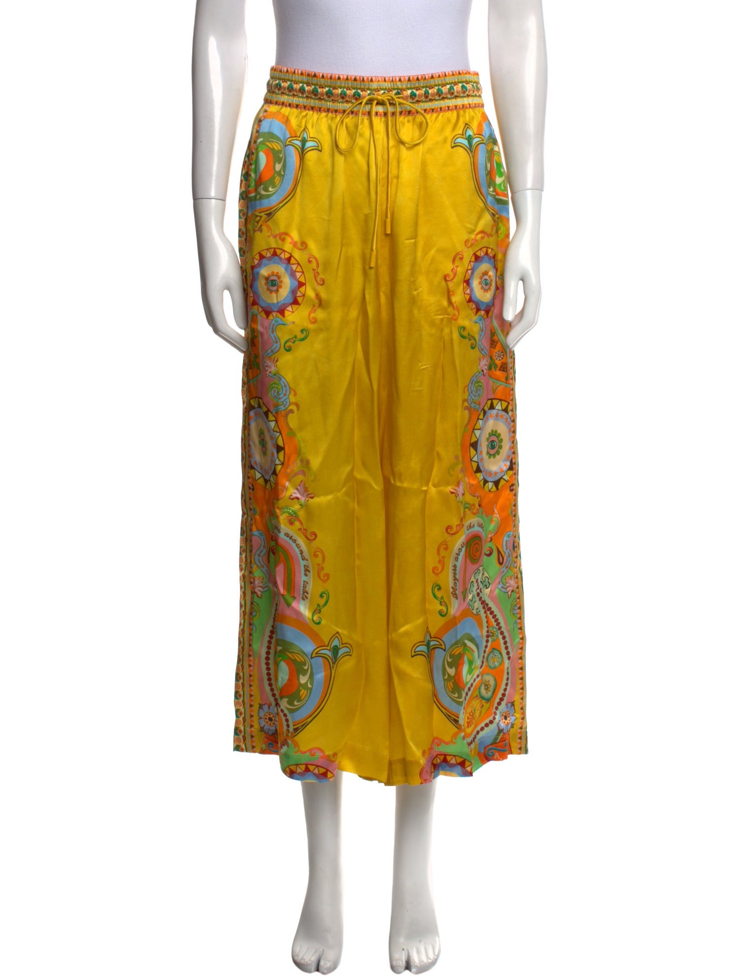 ALÉMAIS Silk Wide Leg Pants