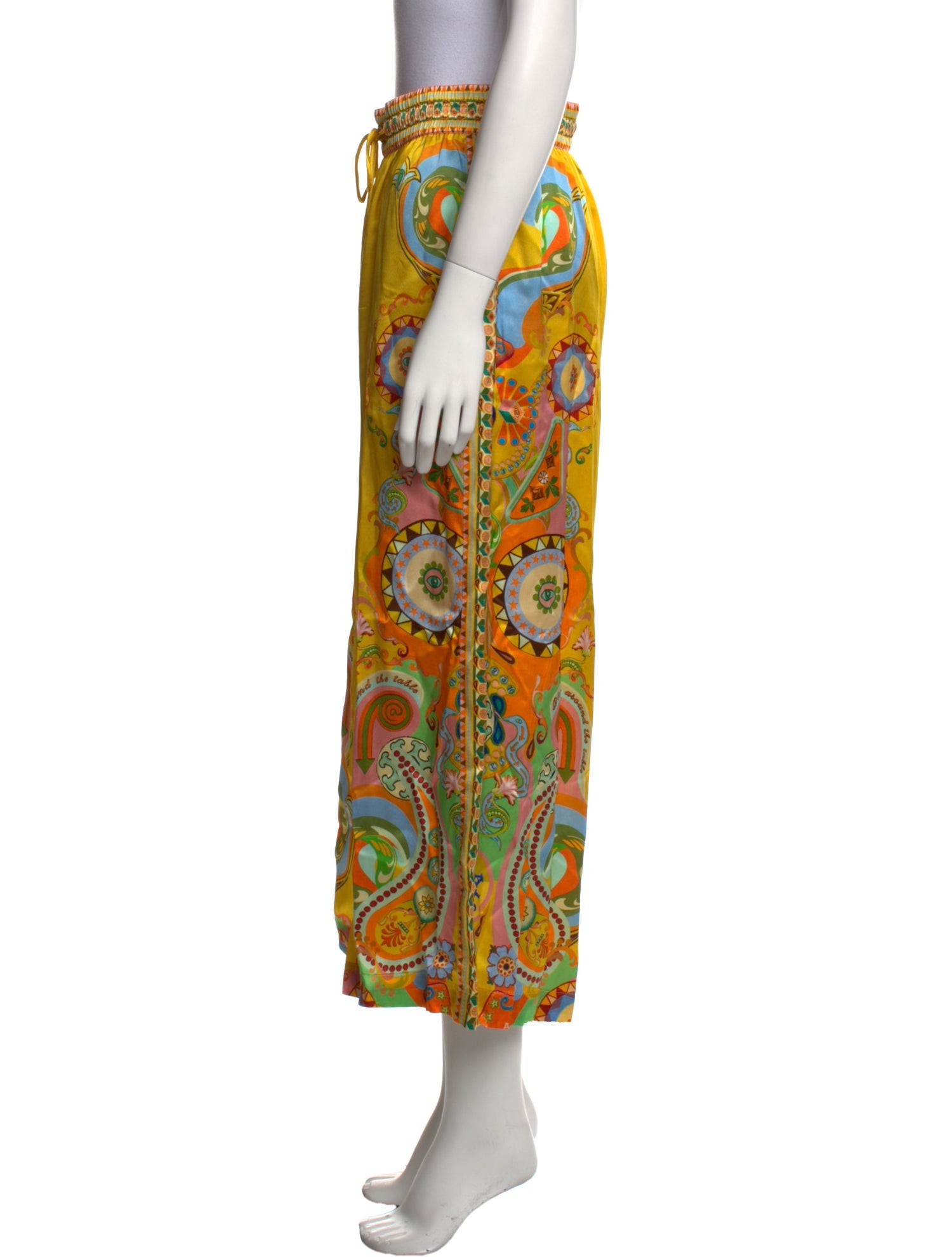 ALÉMAIS Silk Wide Leg Pants