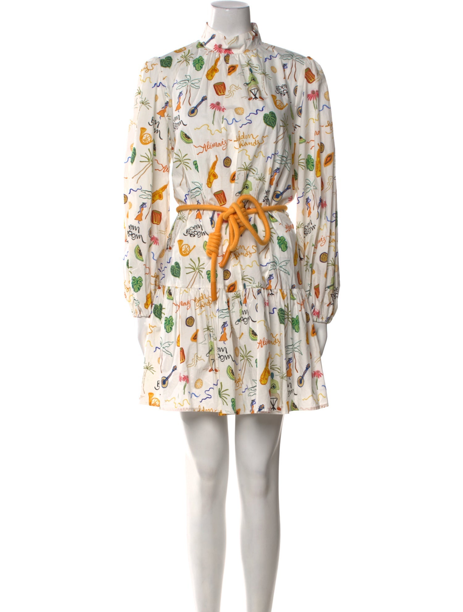 ALÉMAIS Printed Mini Dress w/ Tags