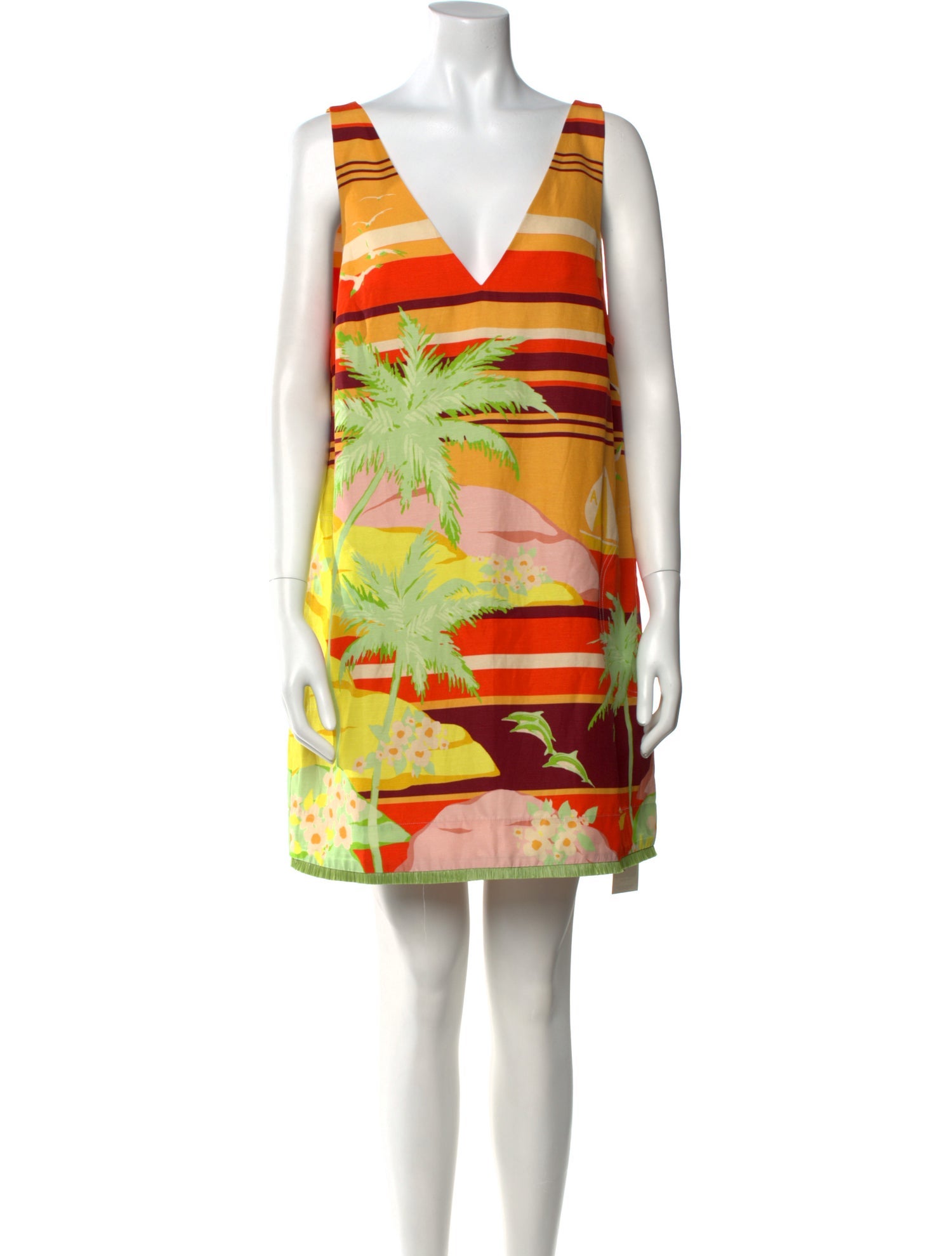 ALÉMAIS Printed Mini Dress