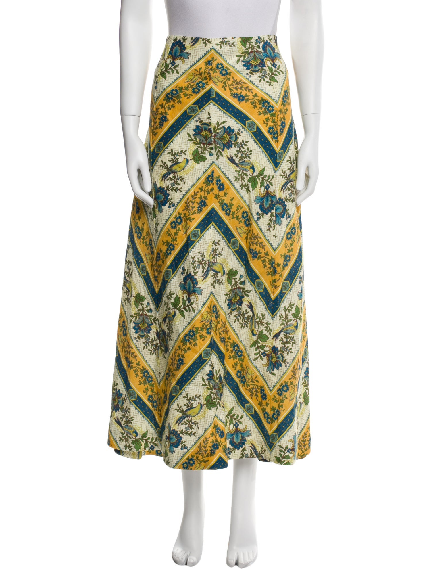 ALÉMAIS Linen Midi Length Skirt w/ Tags