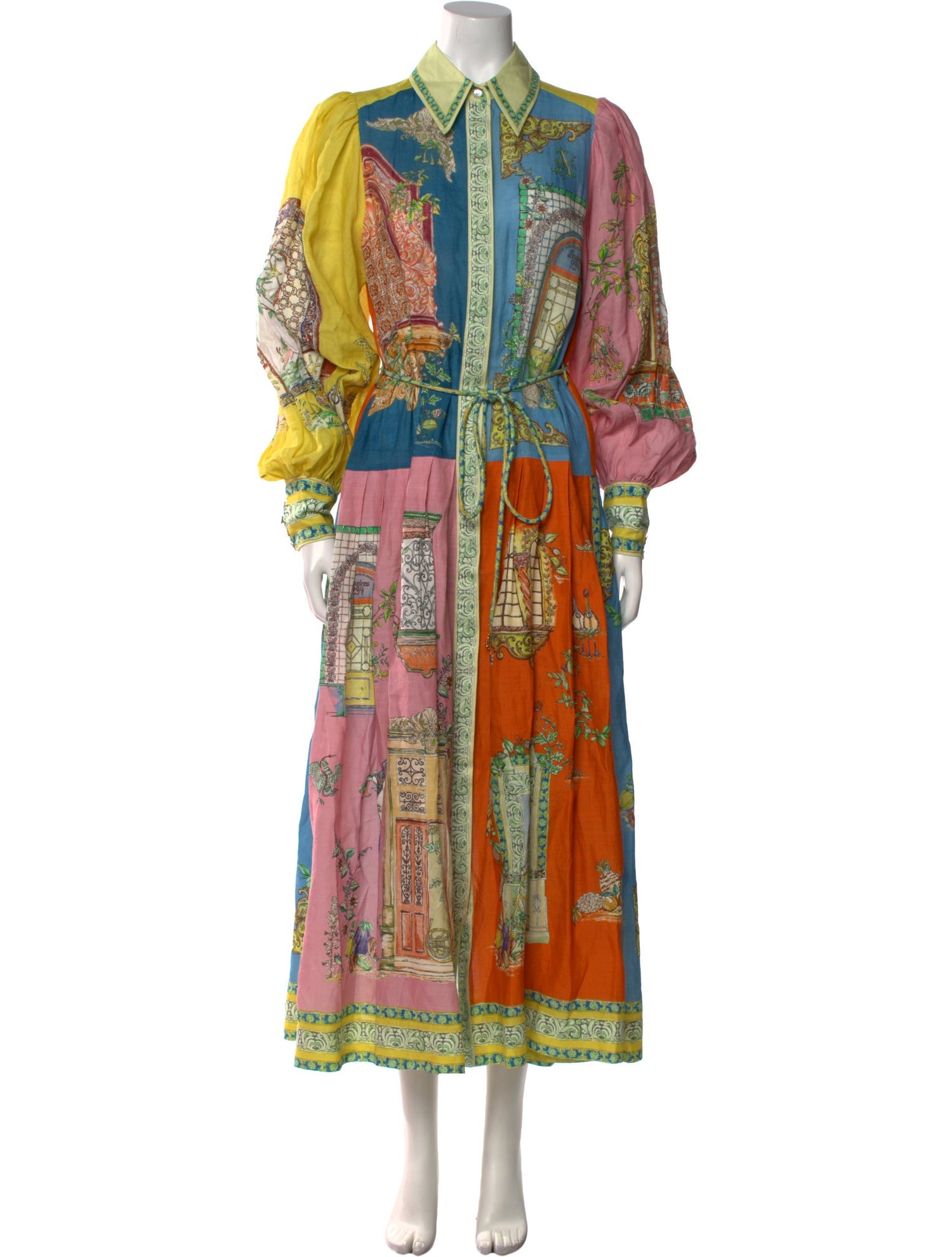 ALÉMAIS Paisley Print Long Dress