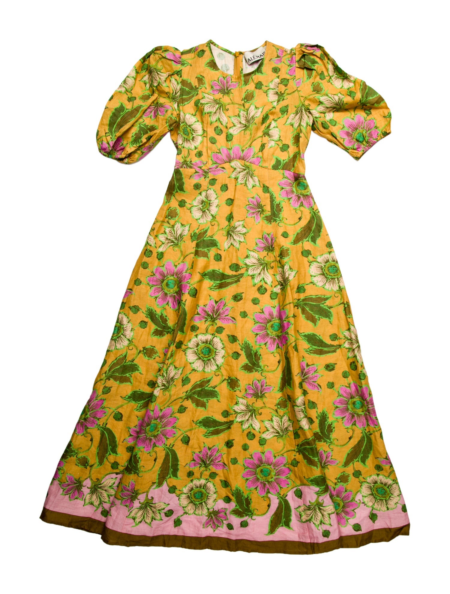 ALÉMAIS Linen Midi Length Dress