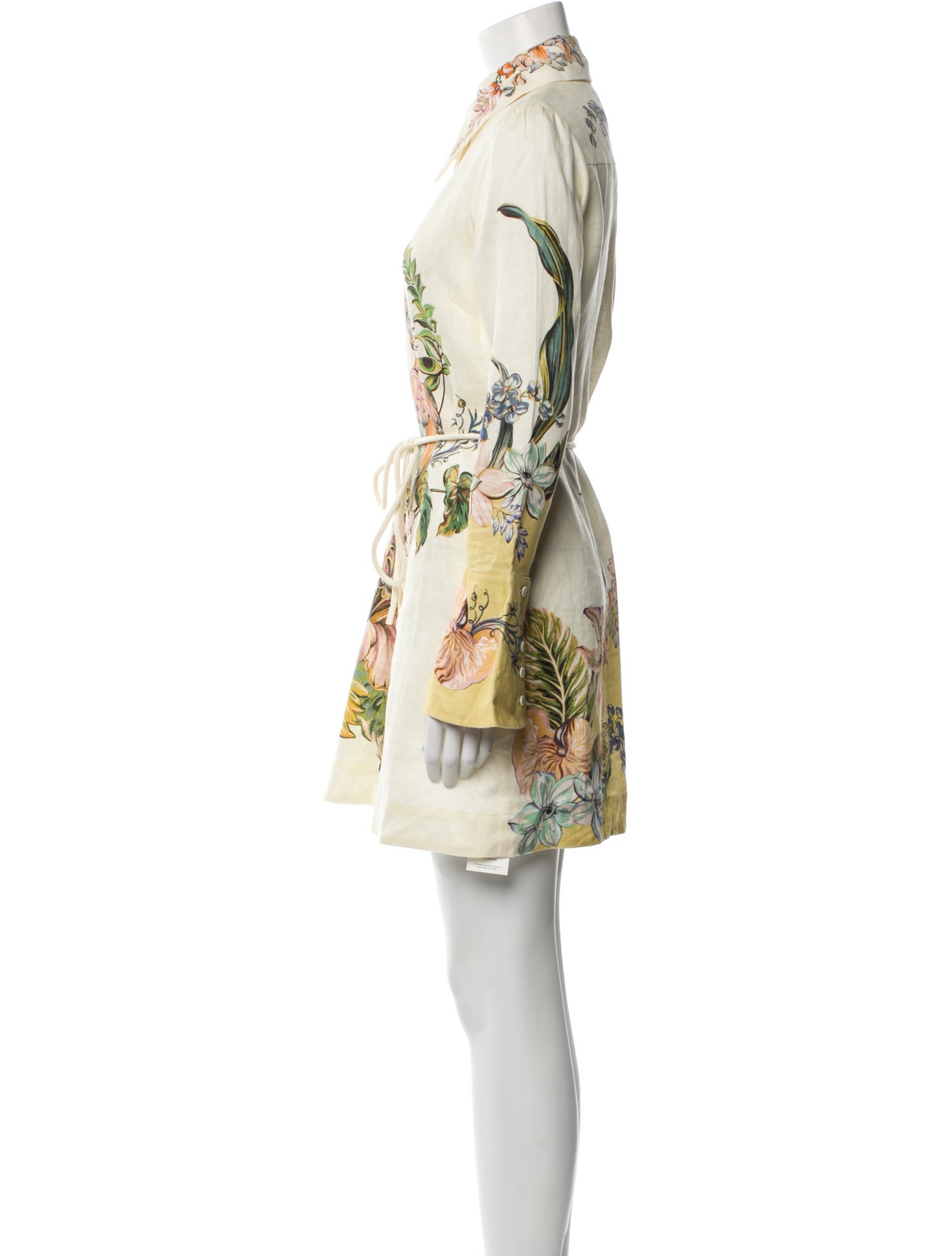 ALÉMAIS Floral Print Mini Dress