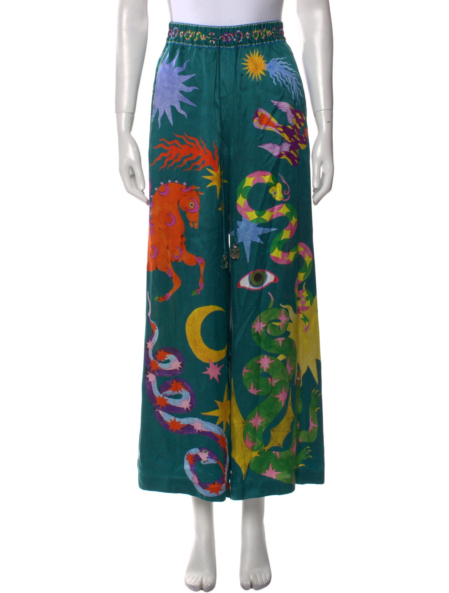 ALÉMAIS Silk Wide Leg Pants