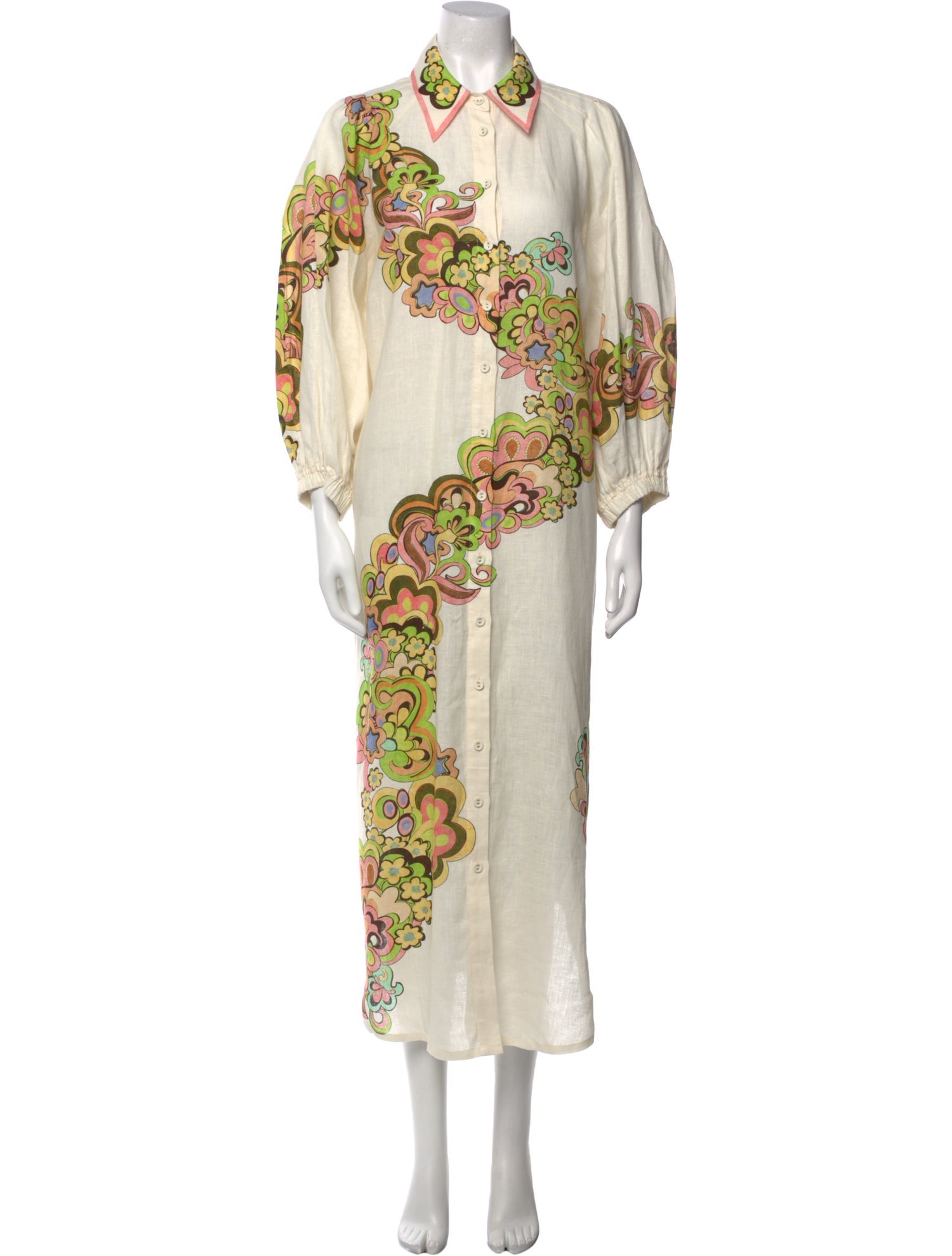 ALÉMAIS Floral Print Long Dress