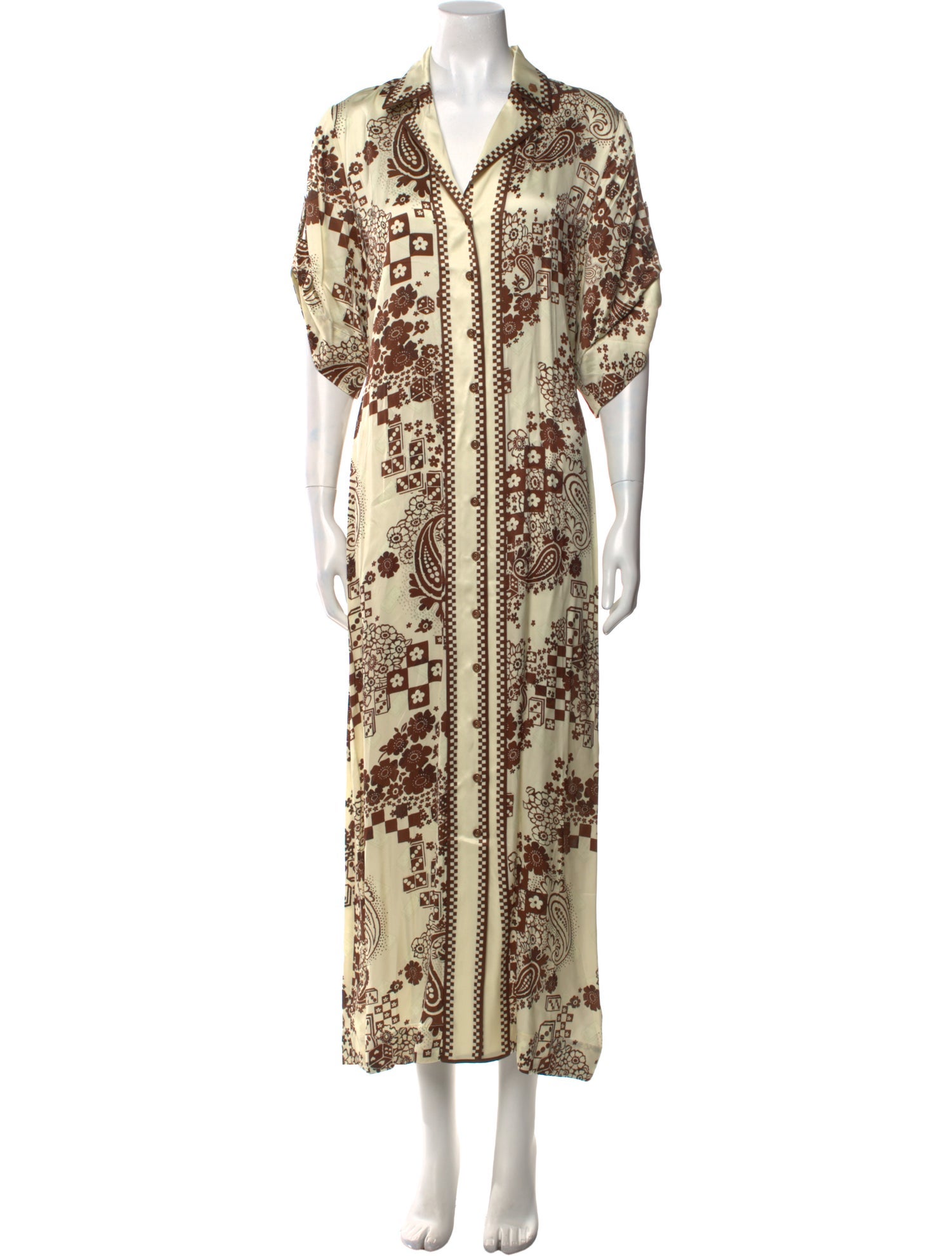 ALÉMAIS Printed Long Dress w/ Tags