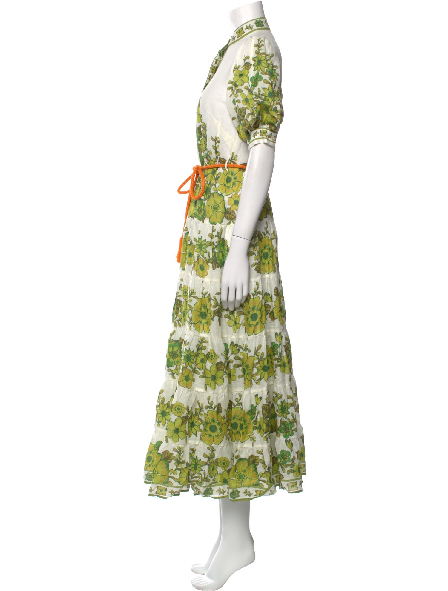 ALÉMAIS Floral Print Long Dress