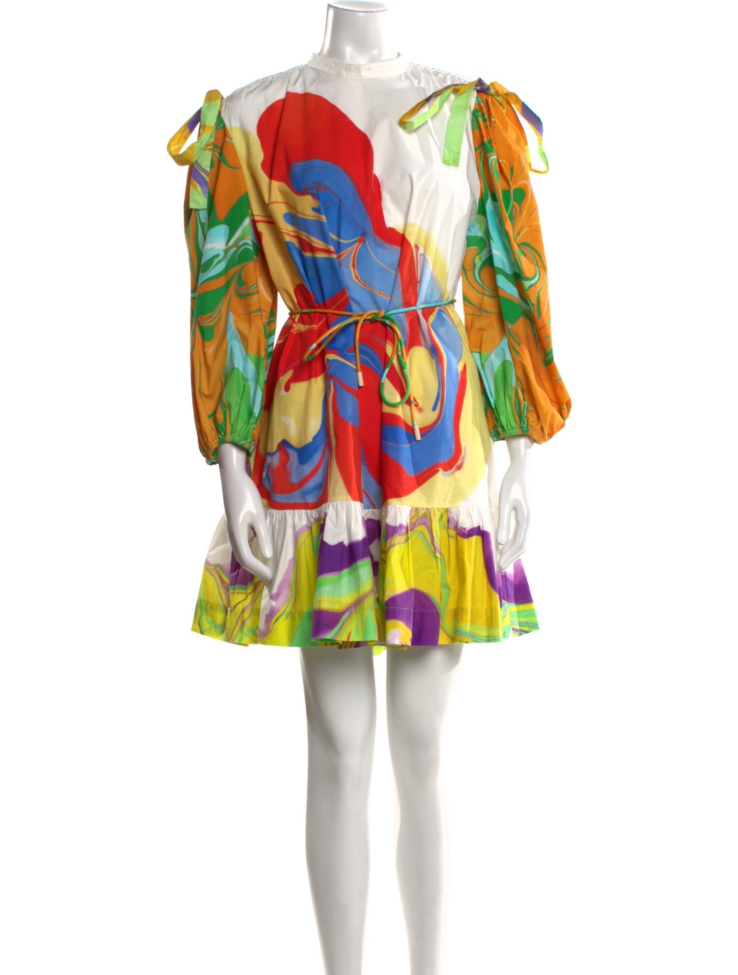 ALÉMAIS Printed Mini Dress