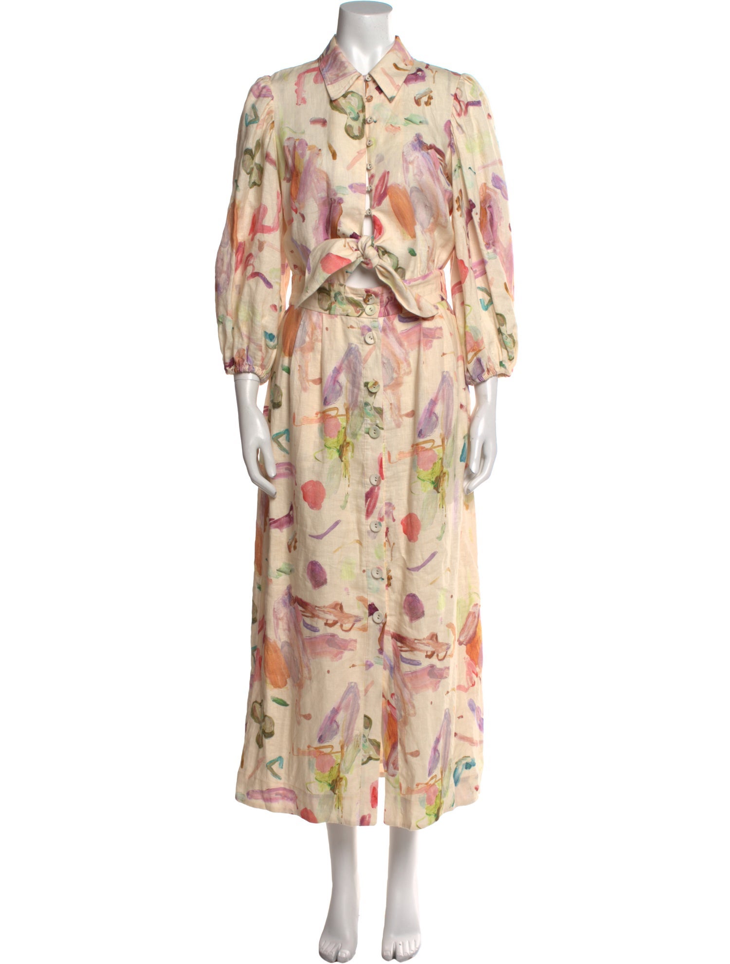 ALÉMAIS Linen Long Dress