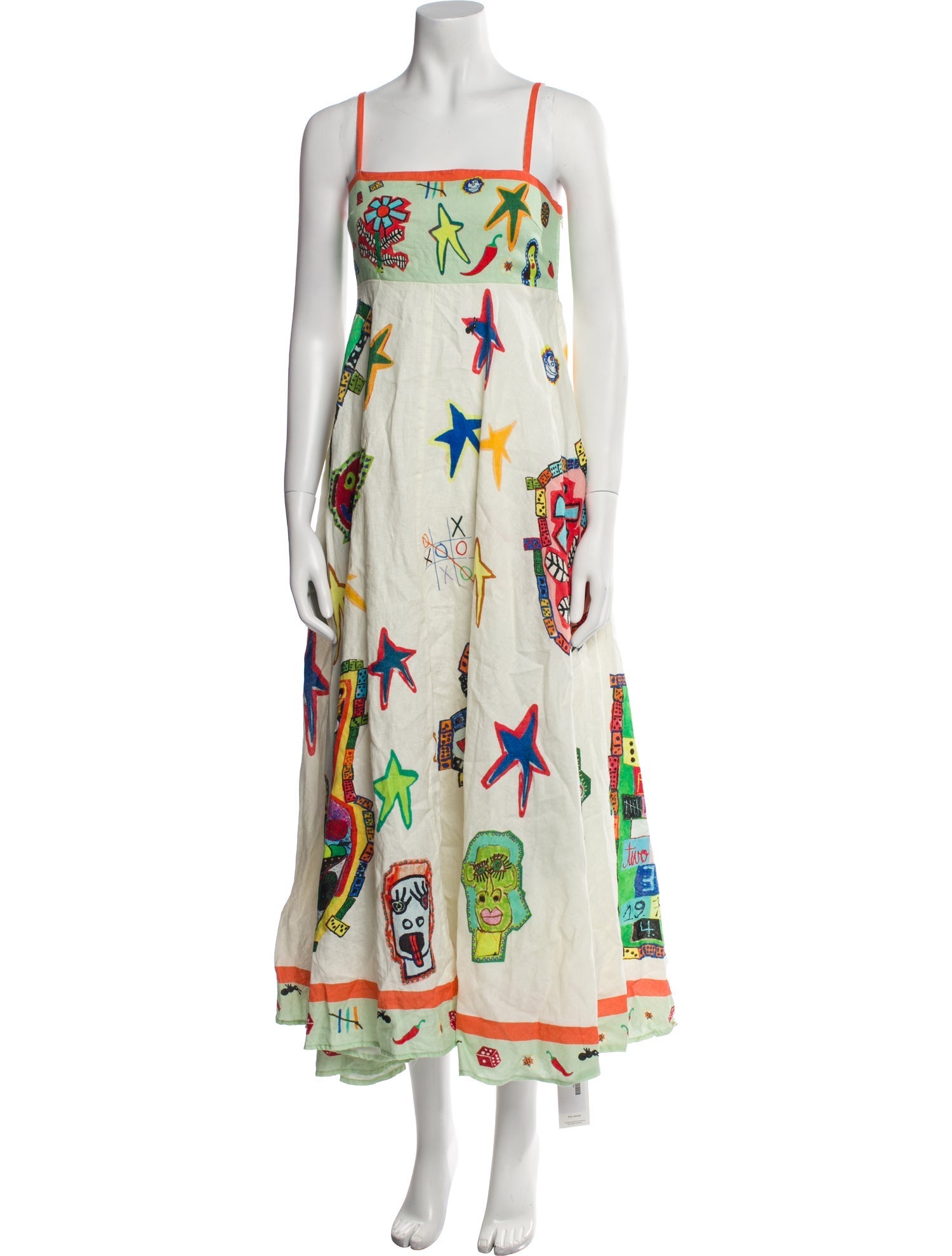 ALÉMAIS Printed Long Dress