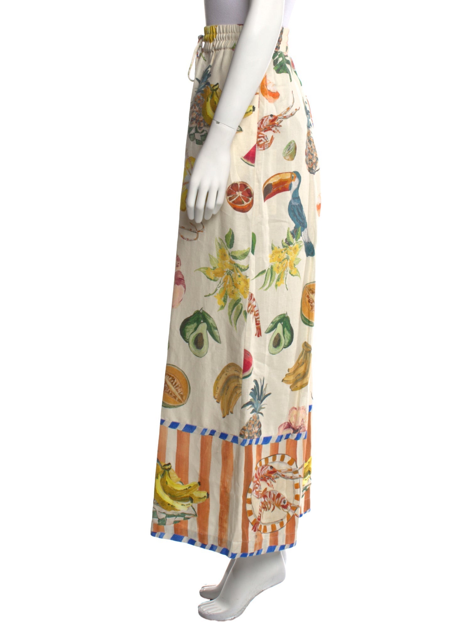 ALÉMAIS Printed Wide Leg Pants