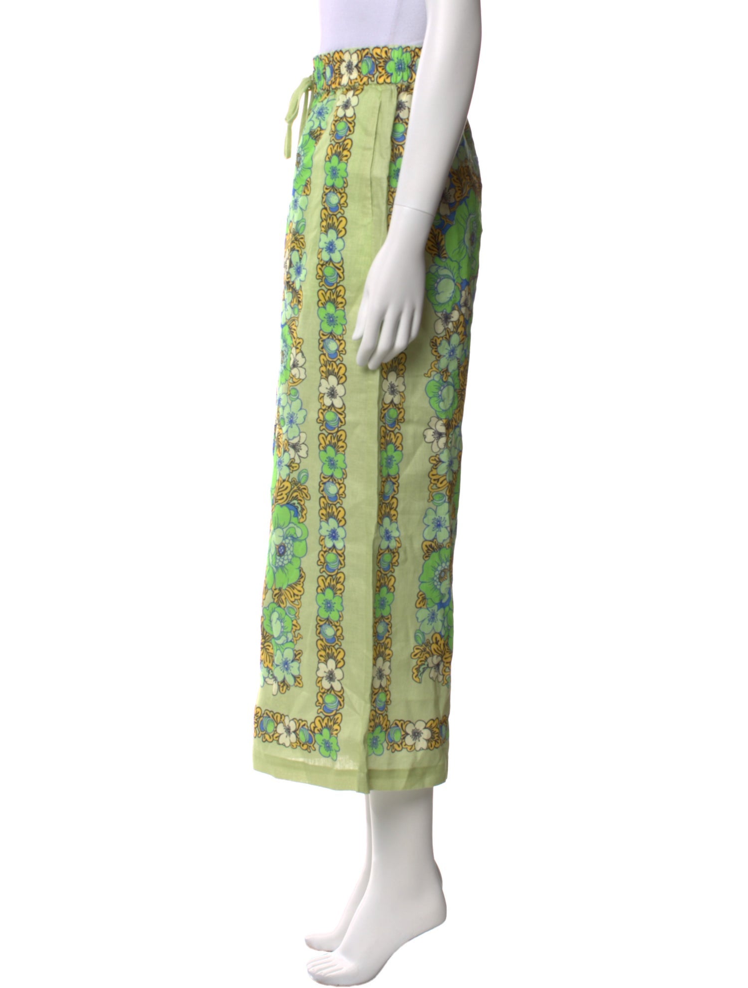 ALÉMAIS Floral Print Wide Leg Pants w/ Tags