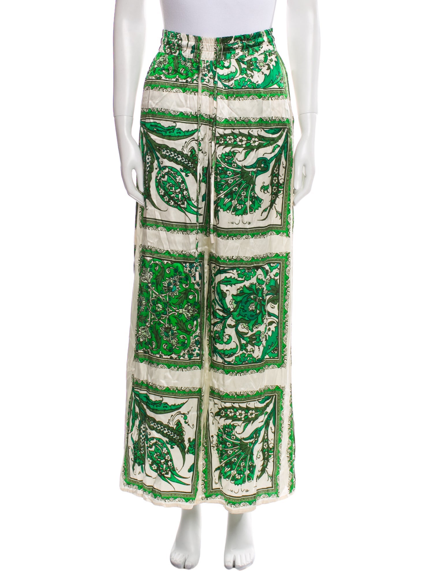 ALÉMAIS Silk Wide Leg Pants