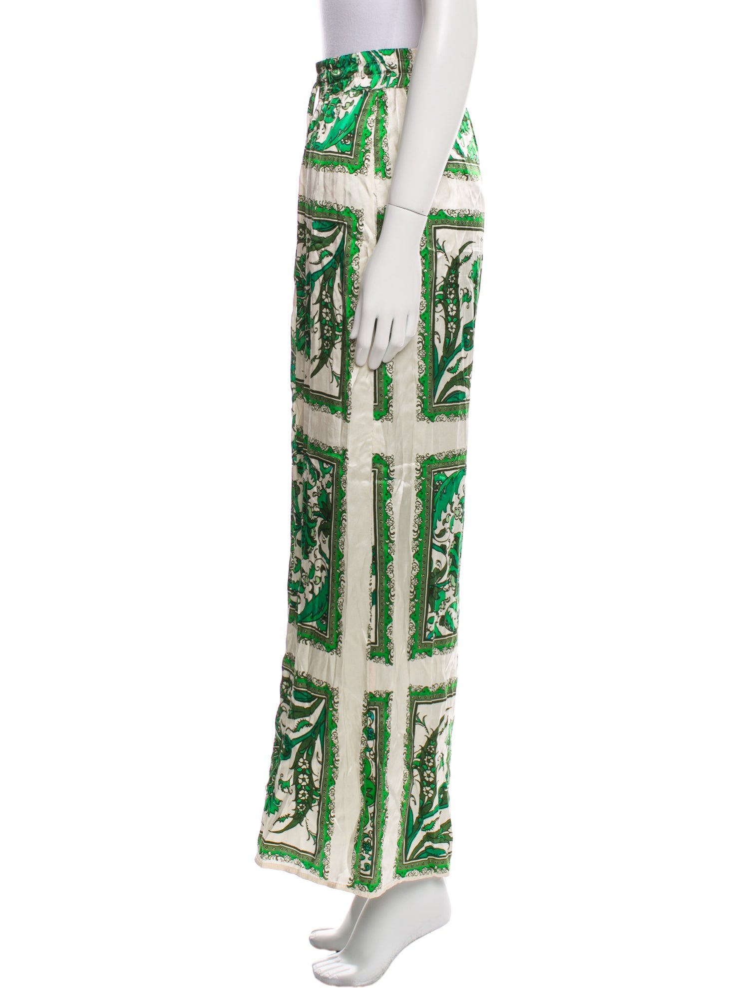 ALÉMAIS Silk Wide Leg Pants