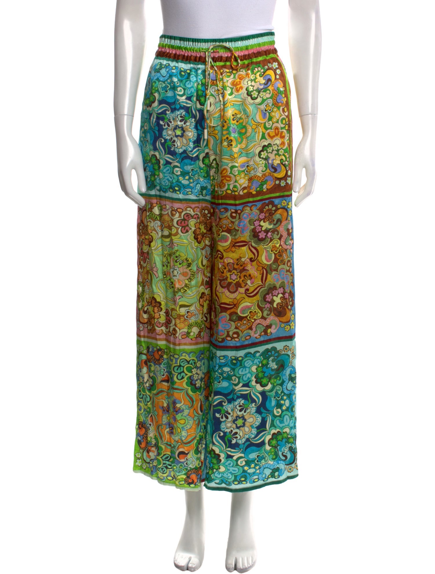 ALÉMAIS Silk Wide Leg Pants