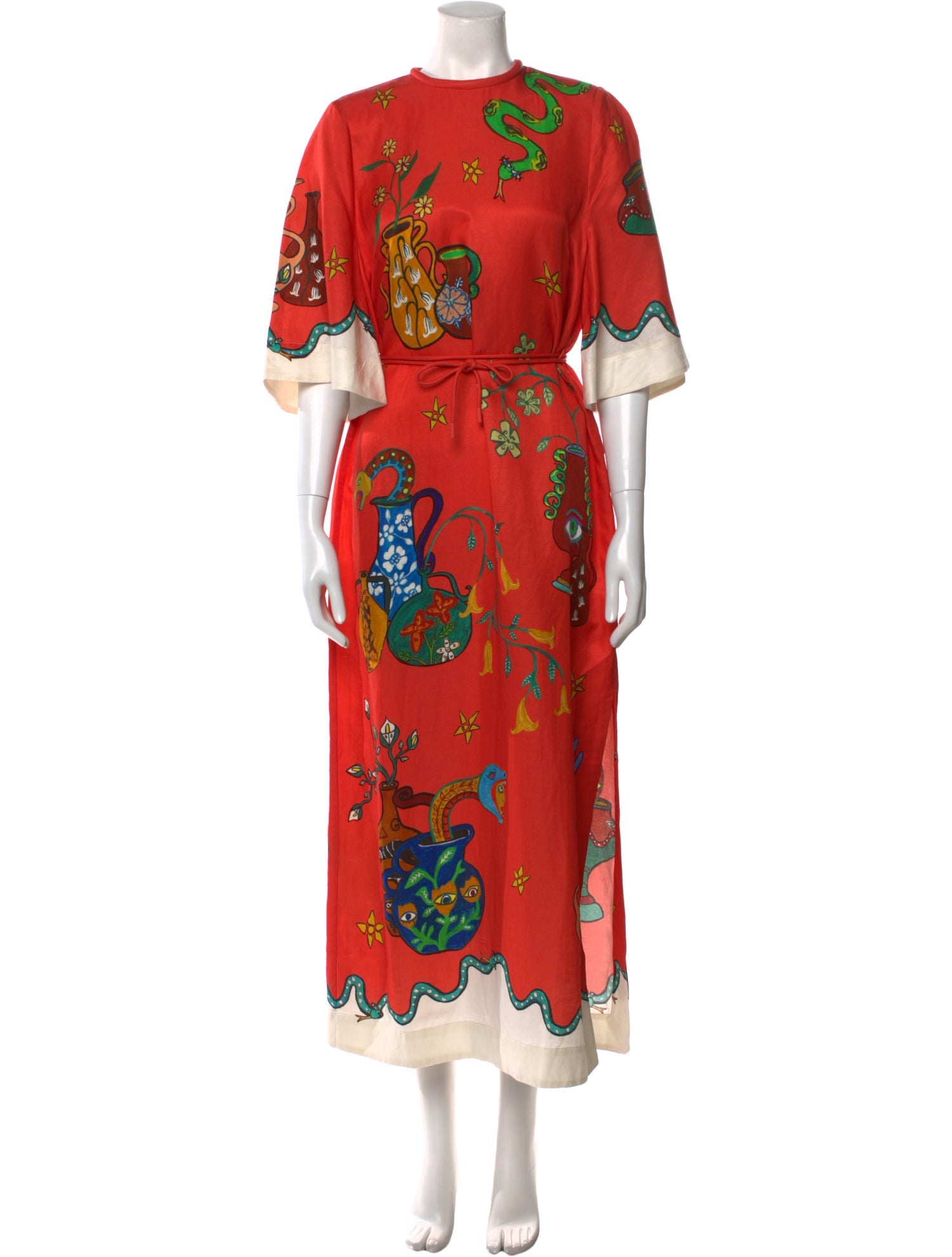ALÉMAIS Floral Print Long Dress