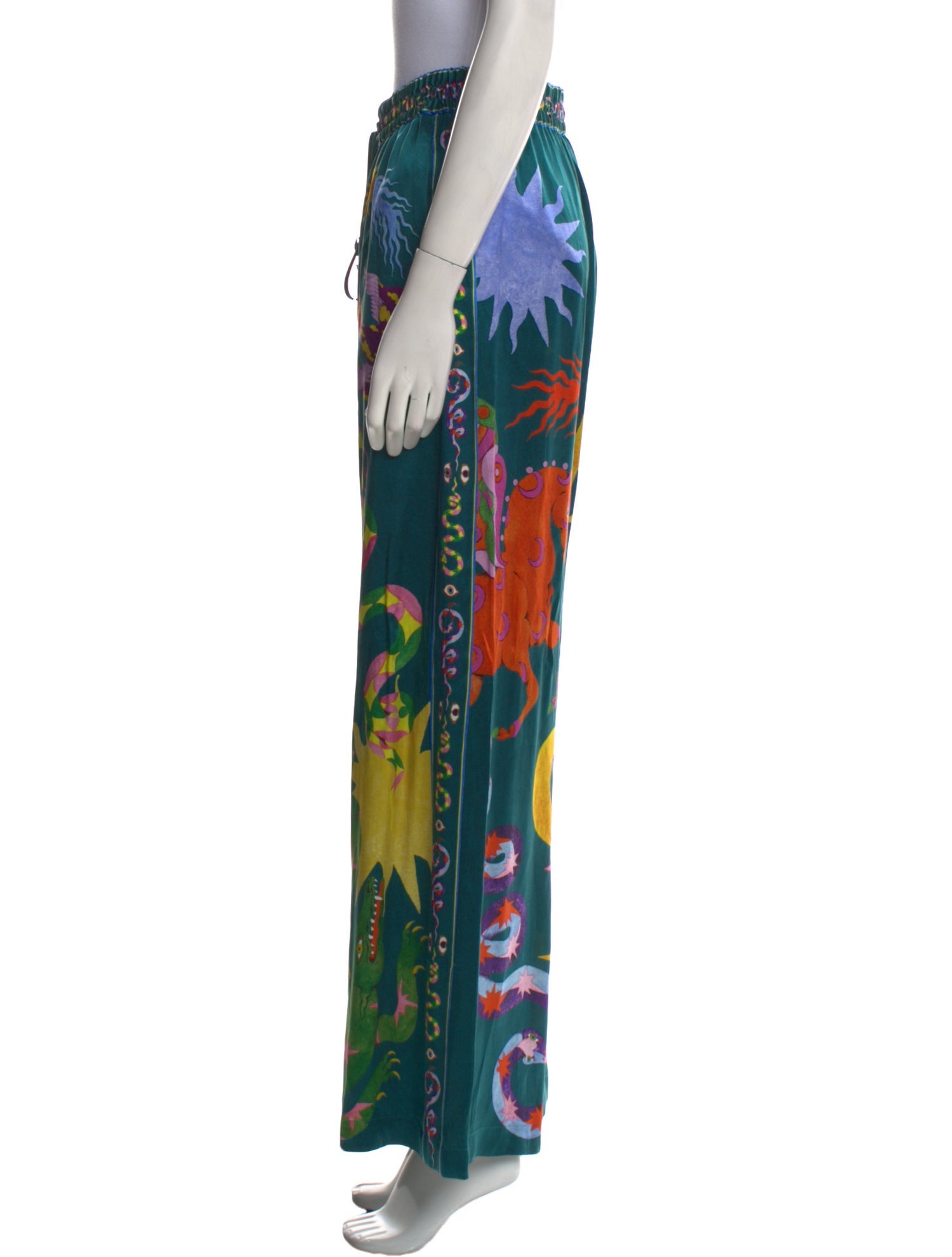 ALÉMAIS Silk Wide Leg Pants