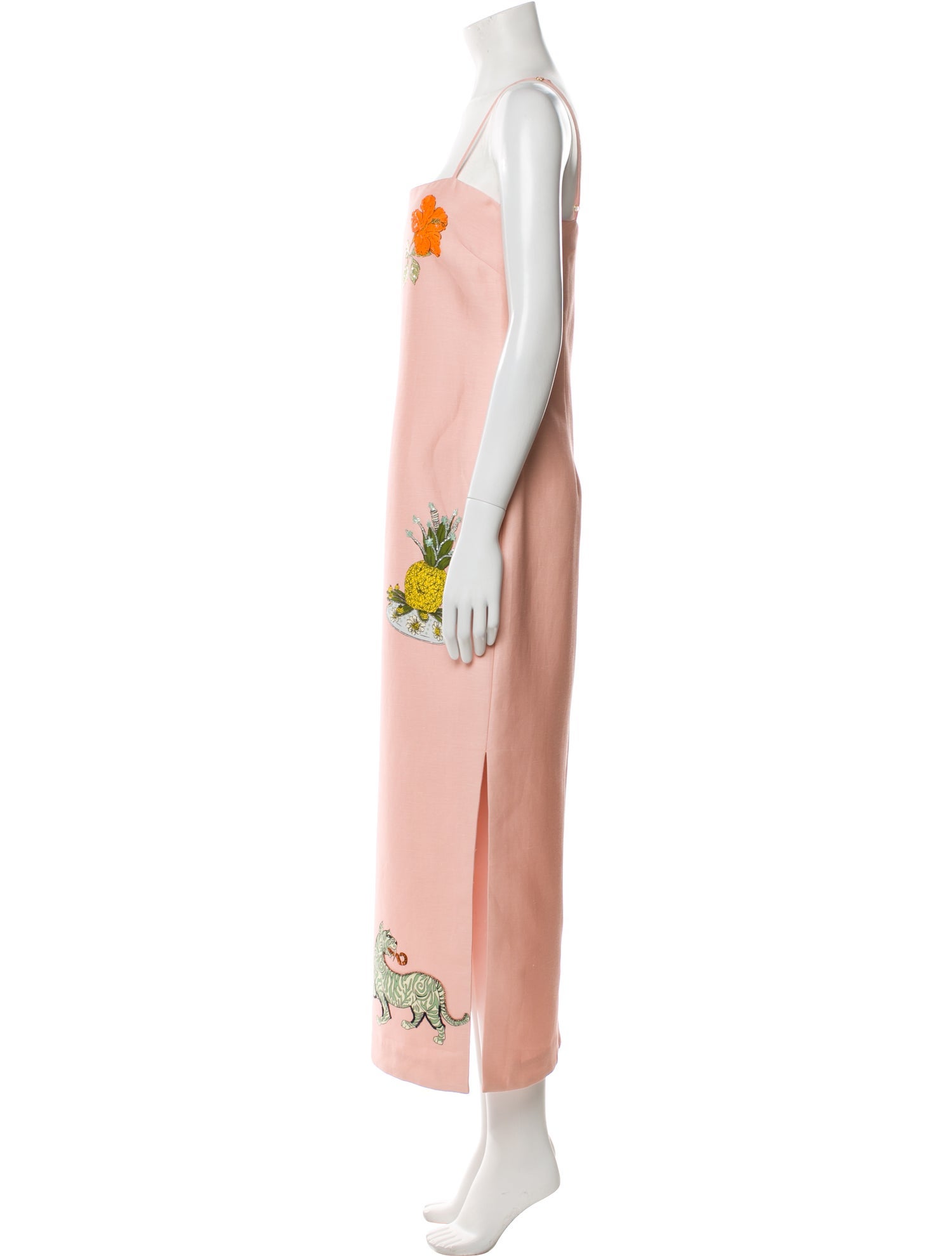 ALÉMAIS Floral Print Long Dress