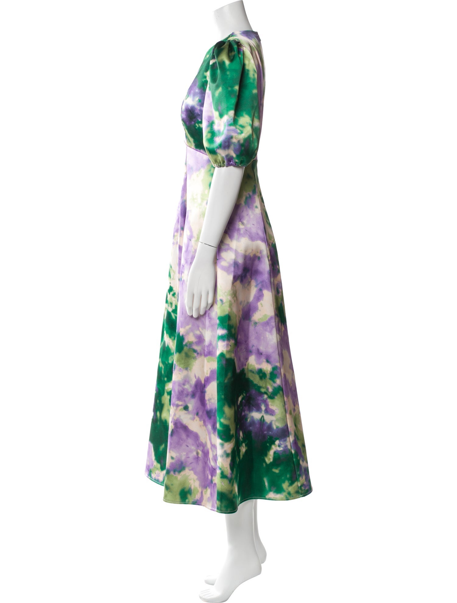 ALÉMAIS Tie-Dye Print Long Dress