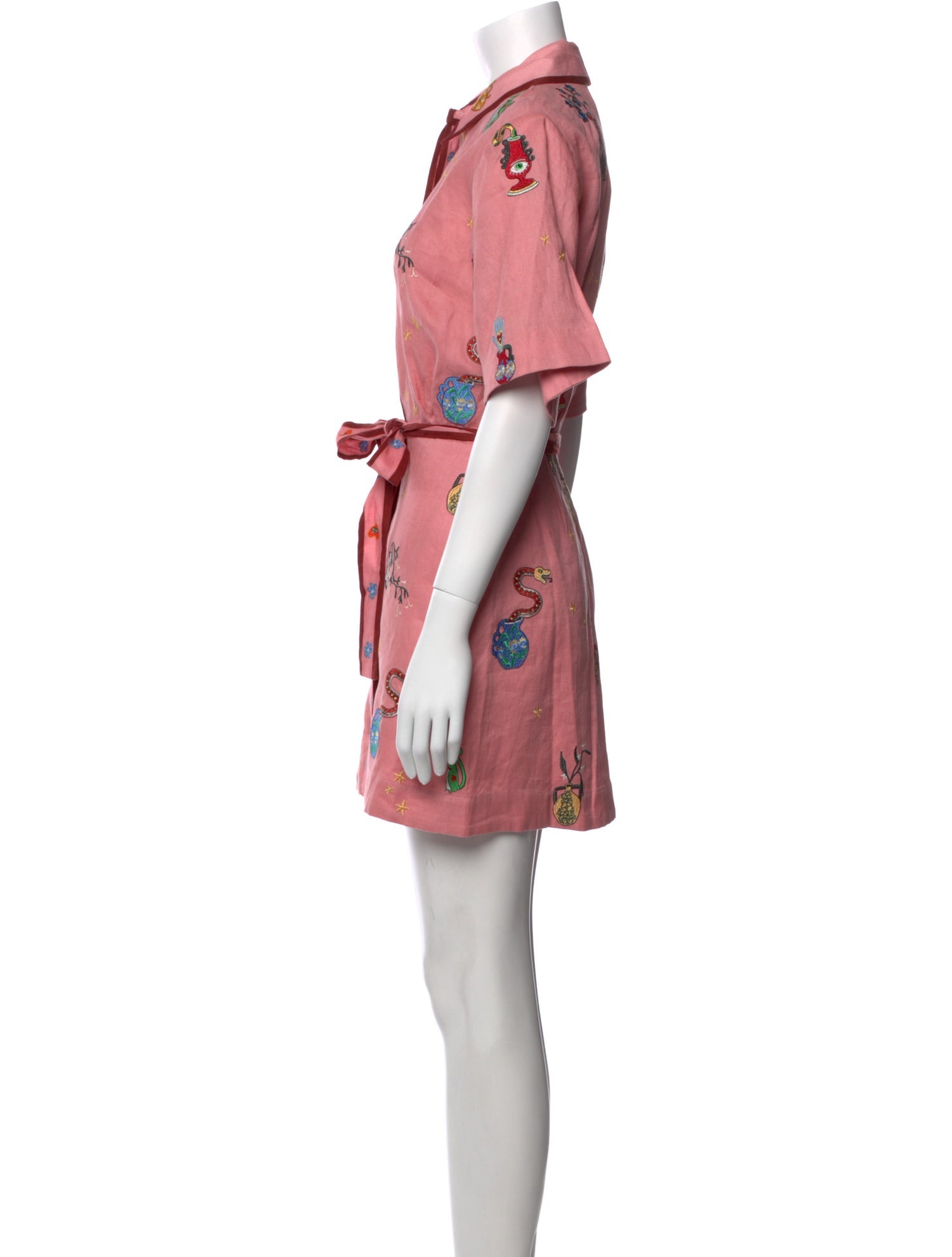 ALÉMAIS Linen Mini Dress