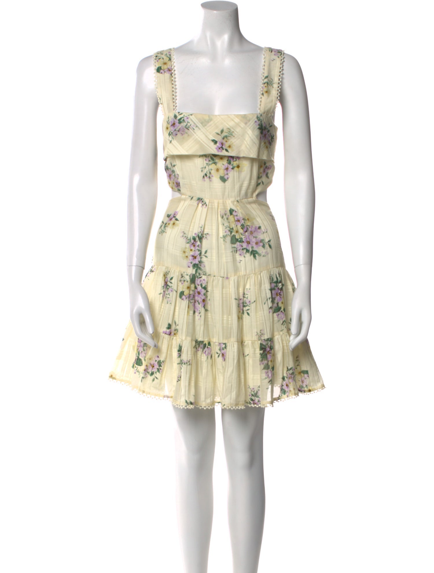 ALÉMAIS Floral Print Mini Dress