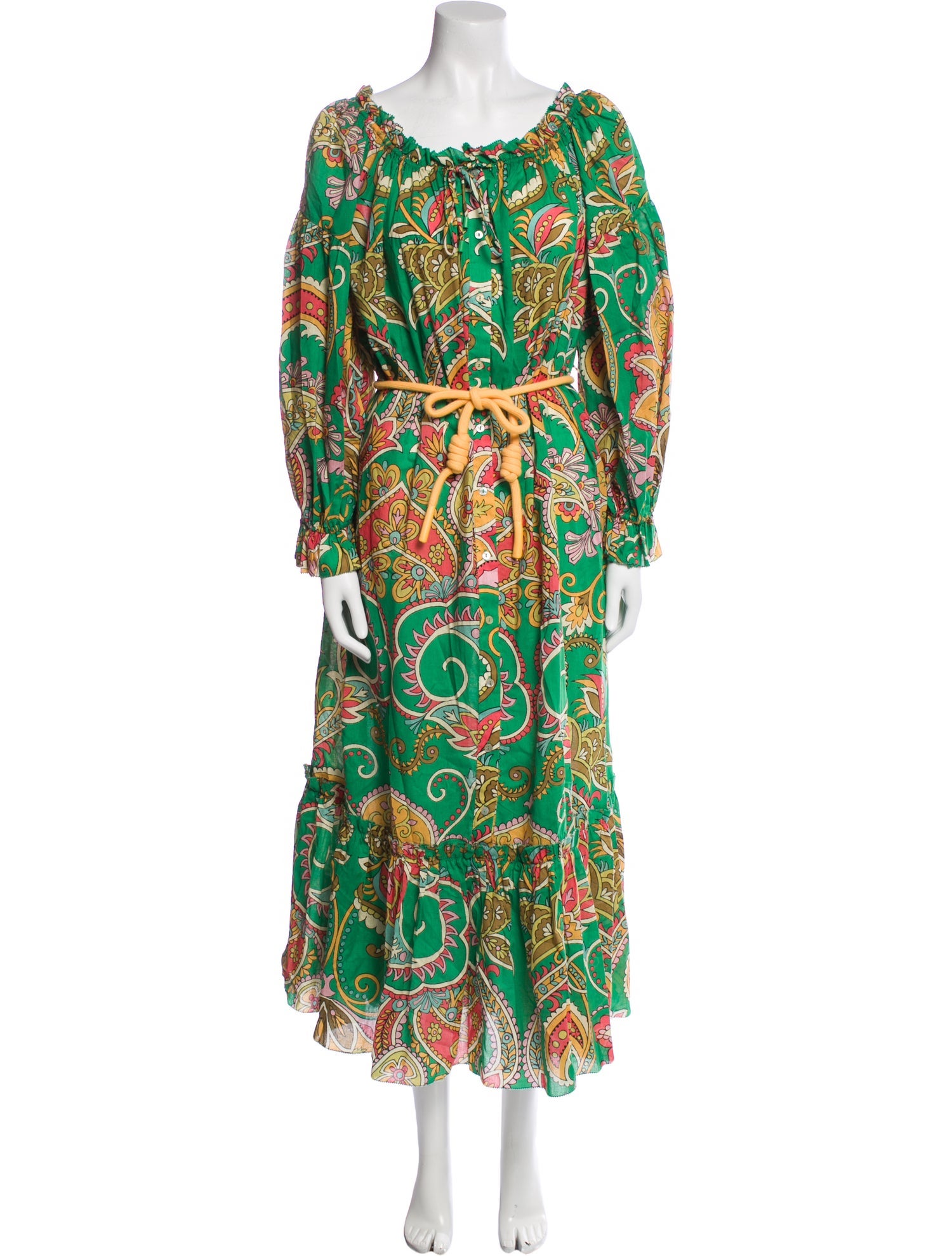 ALÉMAIS Paisley Print Long Dress