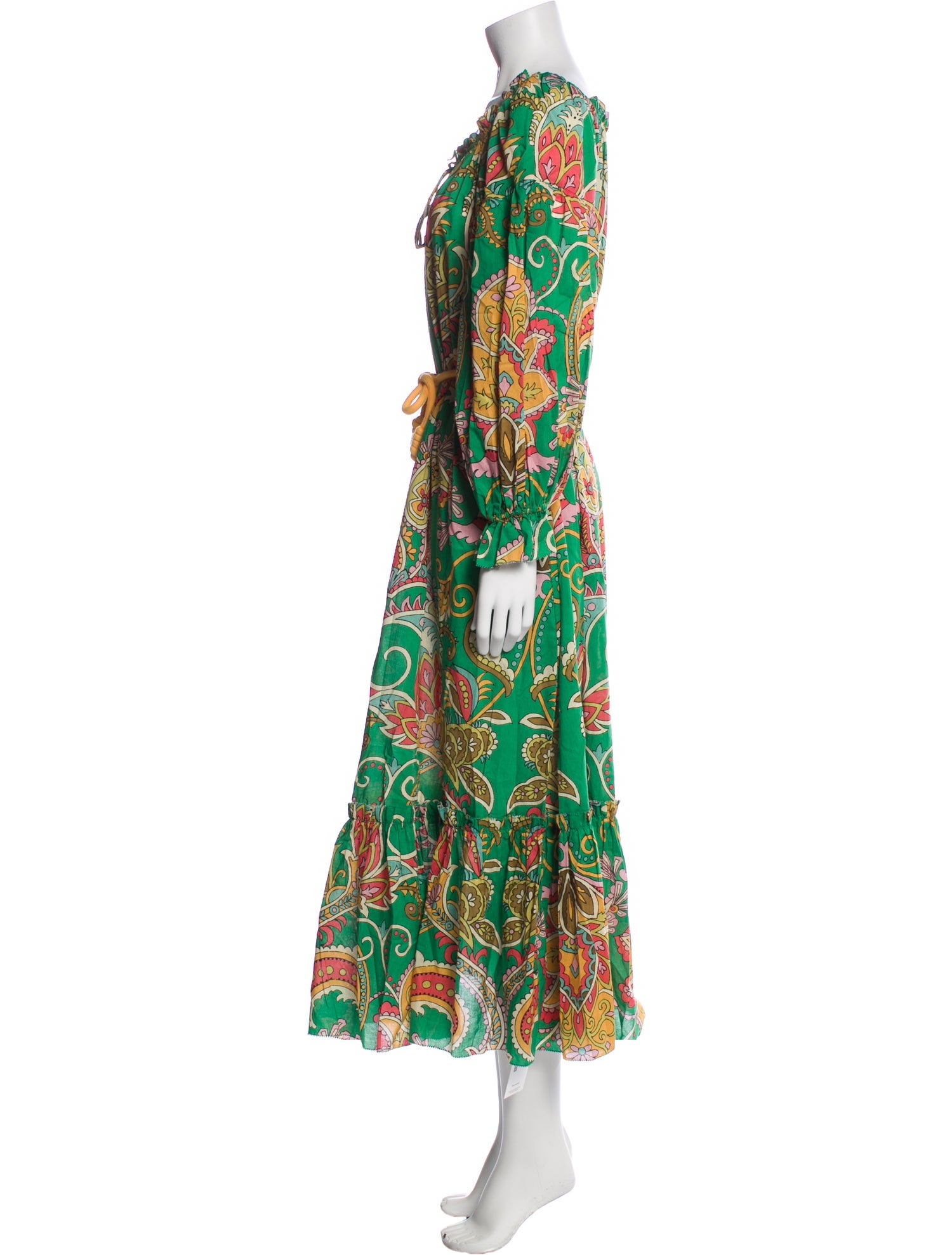 ALÉMAIS Paisley Print Long Dress