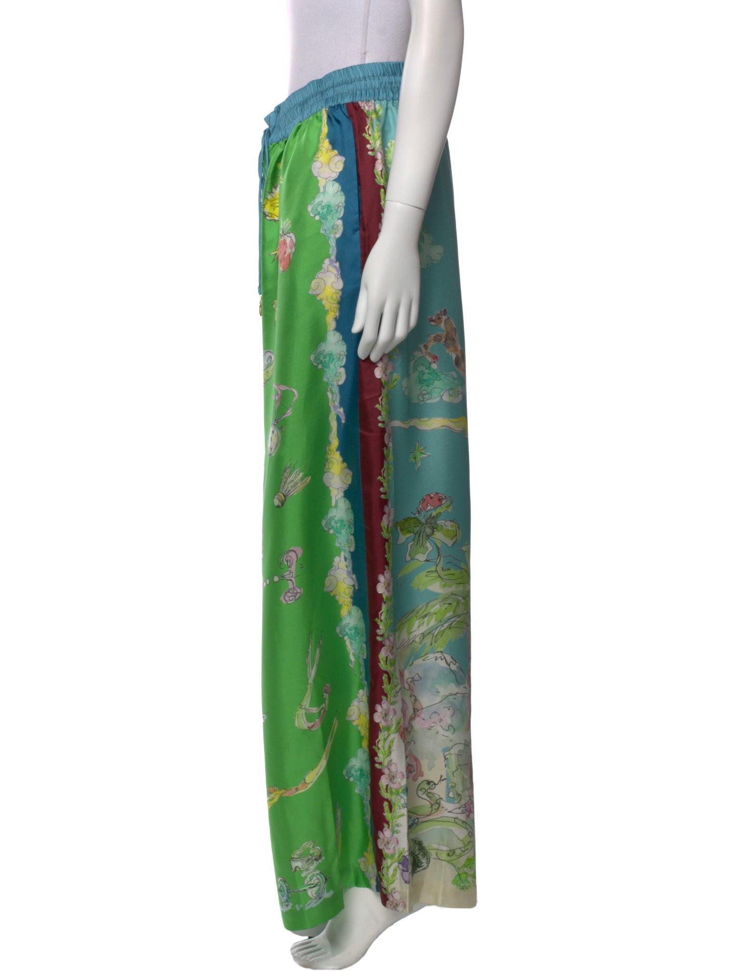 ALÉMAIS Silk Wide Leg Pants w/ Tags