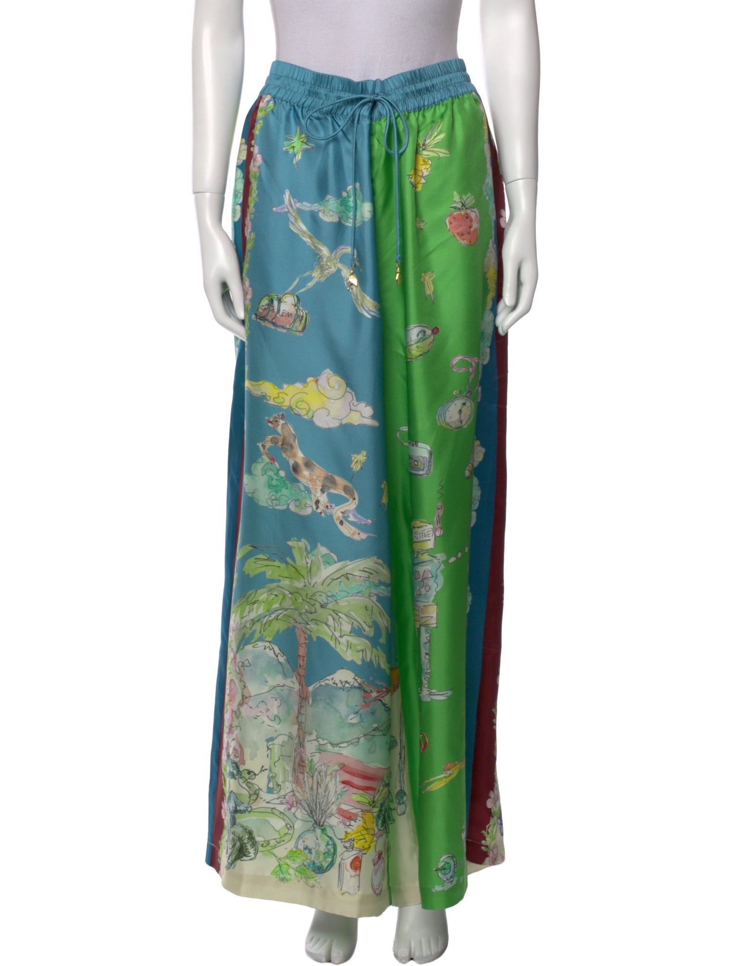 ALÉMAIS Silk Wide Leg Pants w/ Tags